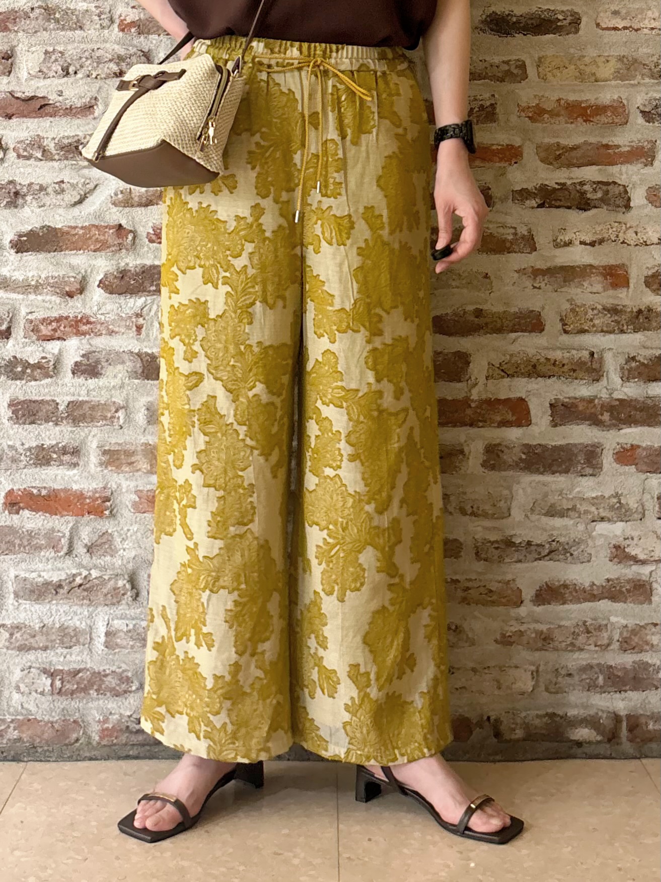 しばさんの「THE SHOP TK｜【S-XL/ひんやりタッチ】多機能フレンチスリーブニット 洗濯機OK/UVケア/毛玉になりにくい」を使ったコーディネート