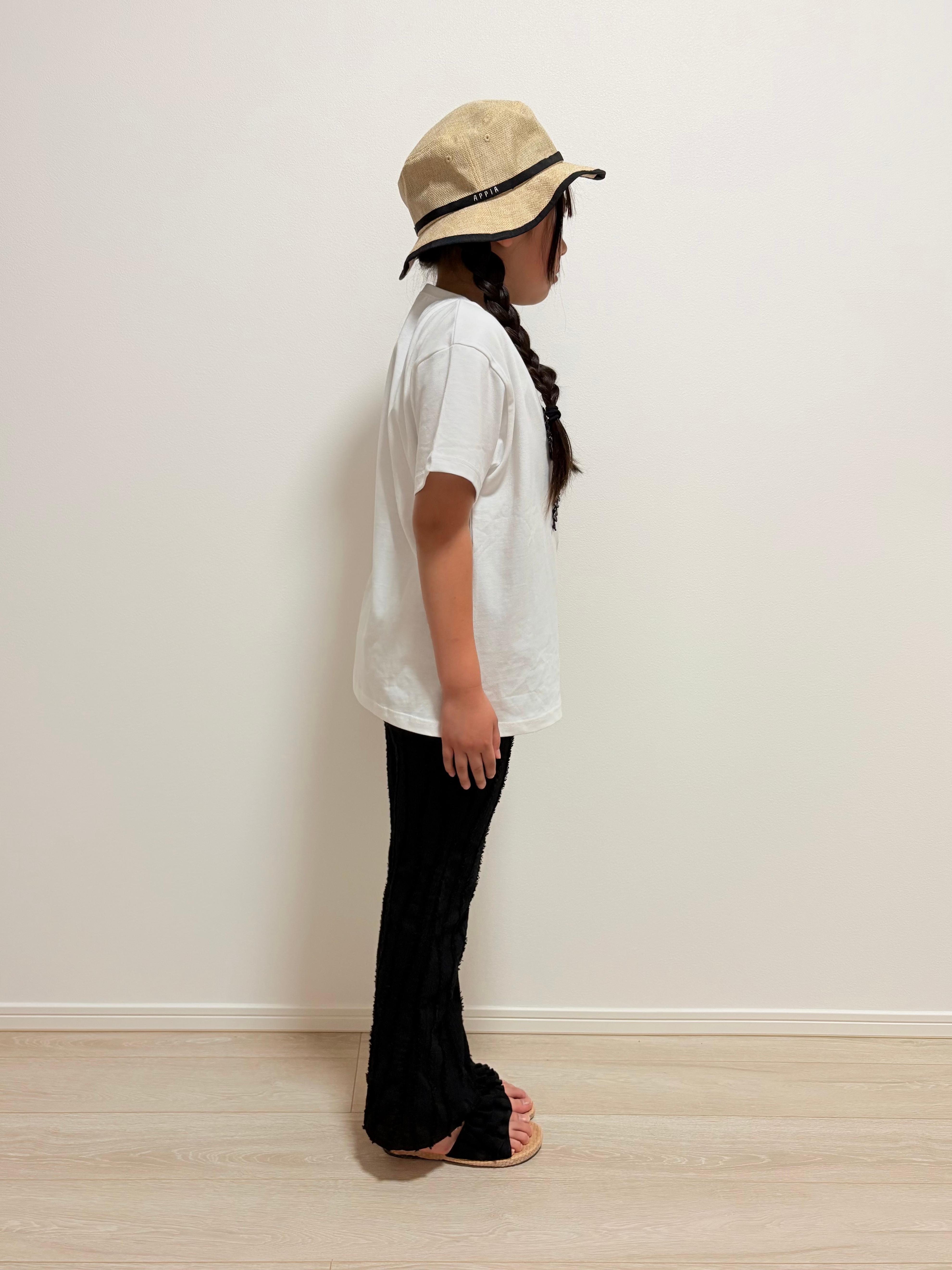 YUMIさんの「SHOO･LA･RUE｜【100-150cm】ギンガムリボンTシャツ」を使ったコーディネート