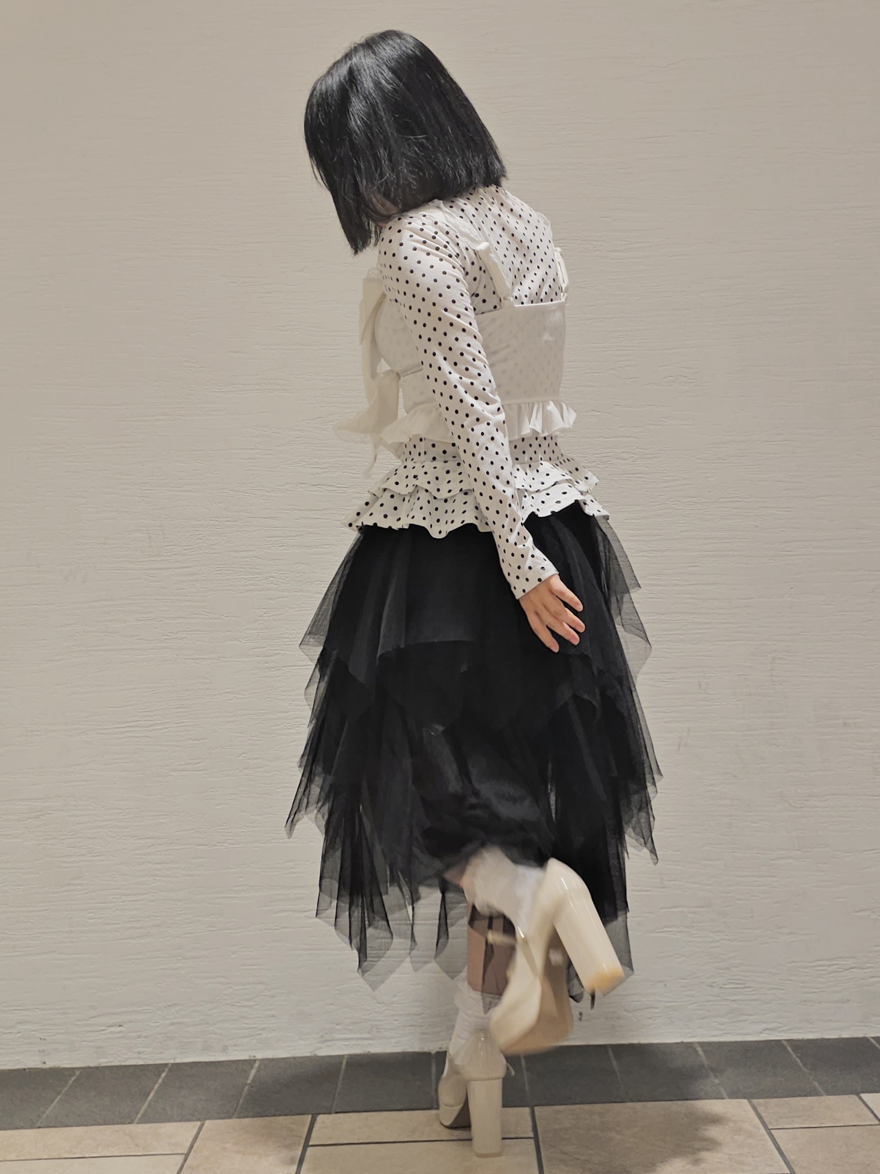 ayaneさんの「ESPERANZA｜リボン2WAYストームパンプス」を使ったコーディネート