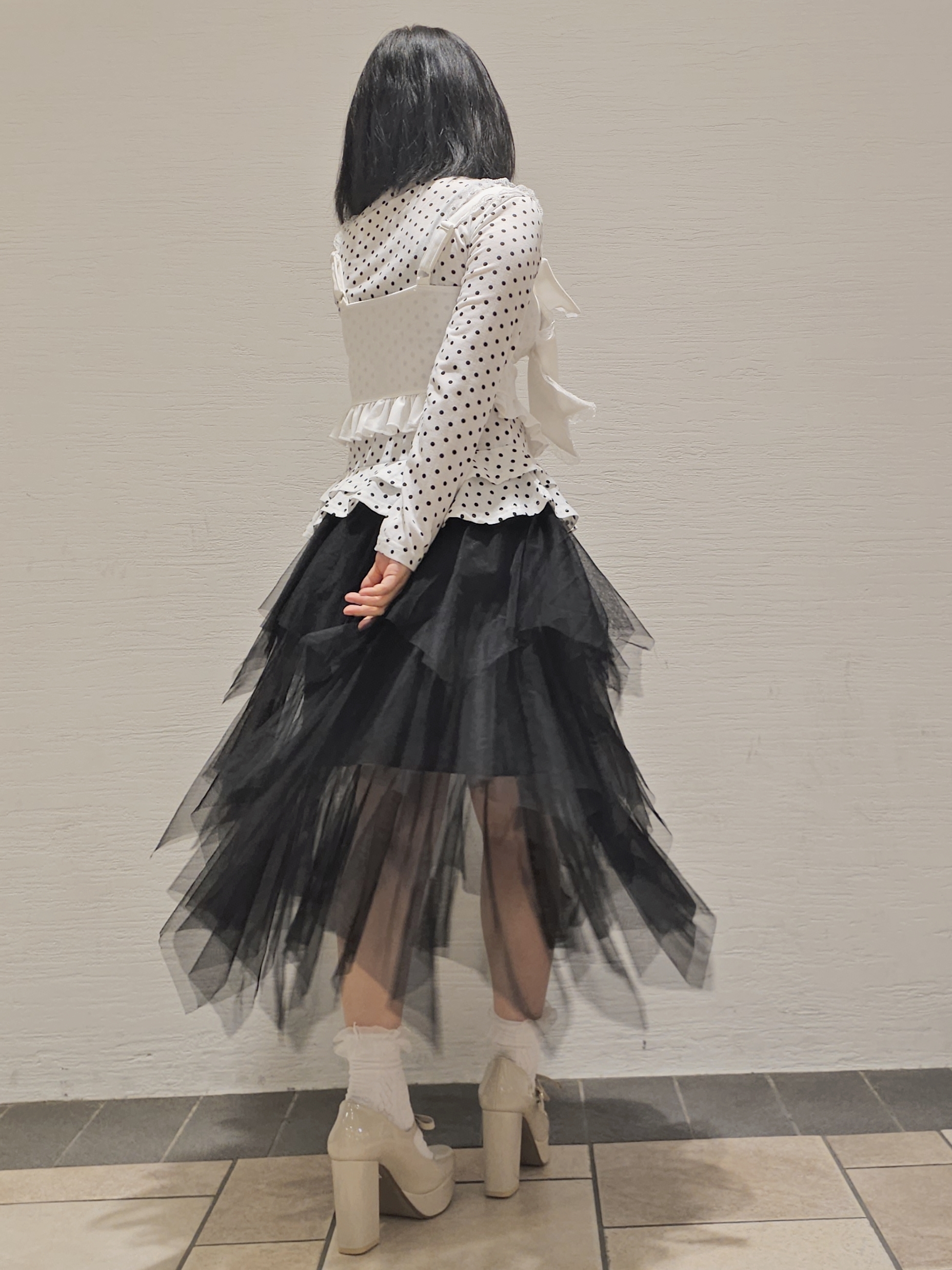 ayaneさんの「ESPERANZA｜リボン2WAYストームパンプス」を使ったコーディネート