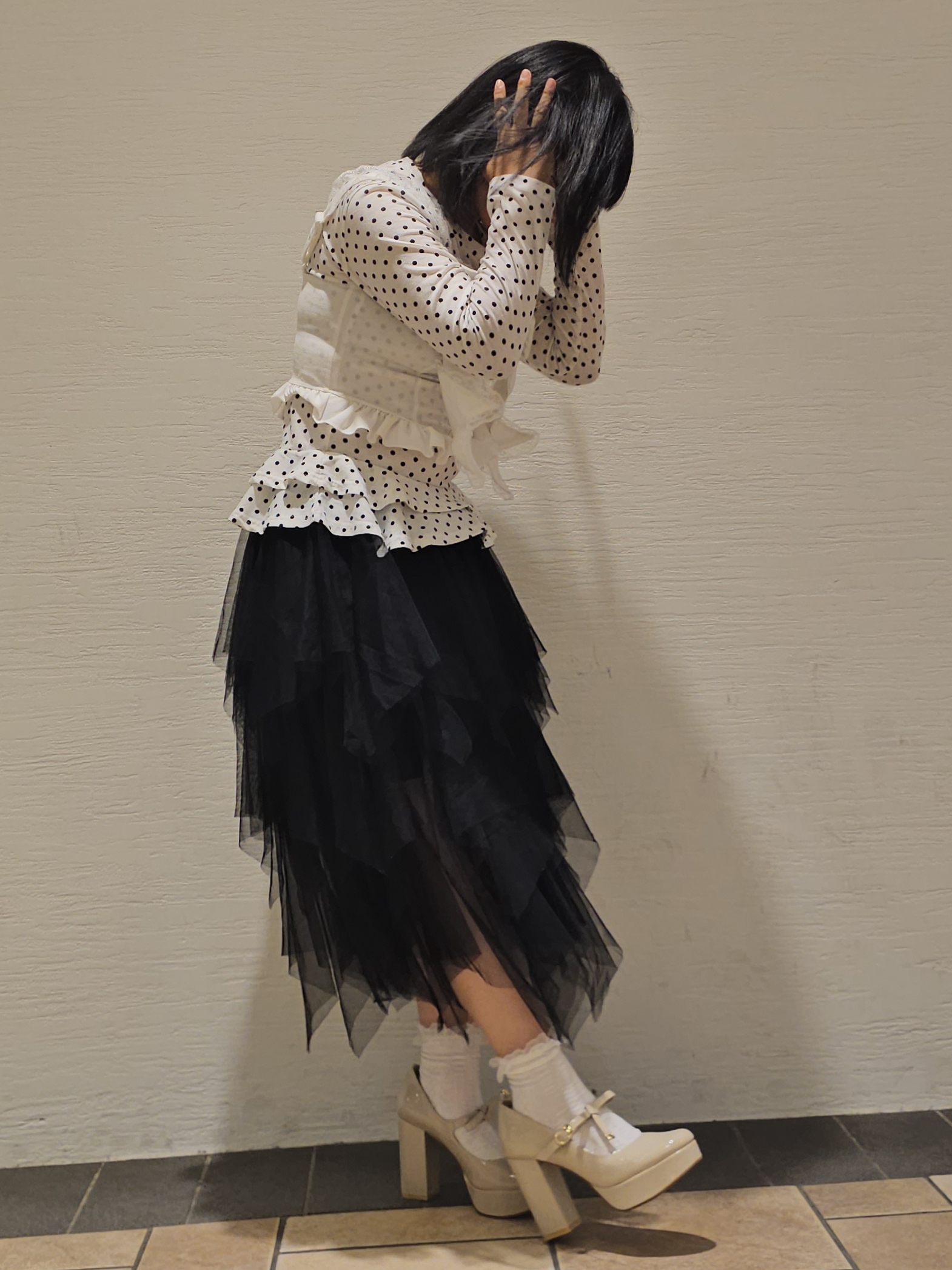 ayaneさんの「ESPERANZA｜リボン2WAYストームパンプス」を使ったコーディネート