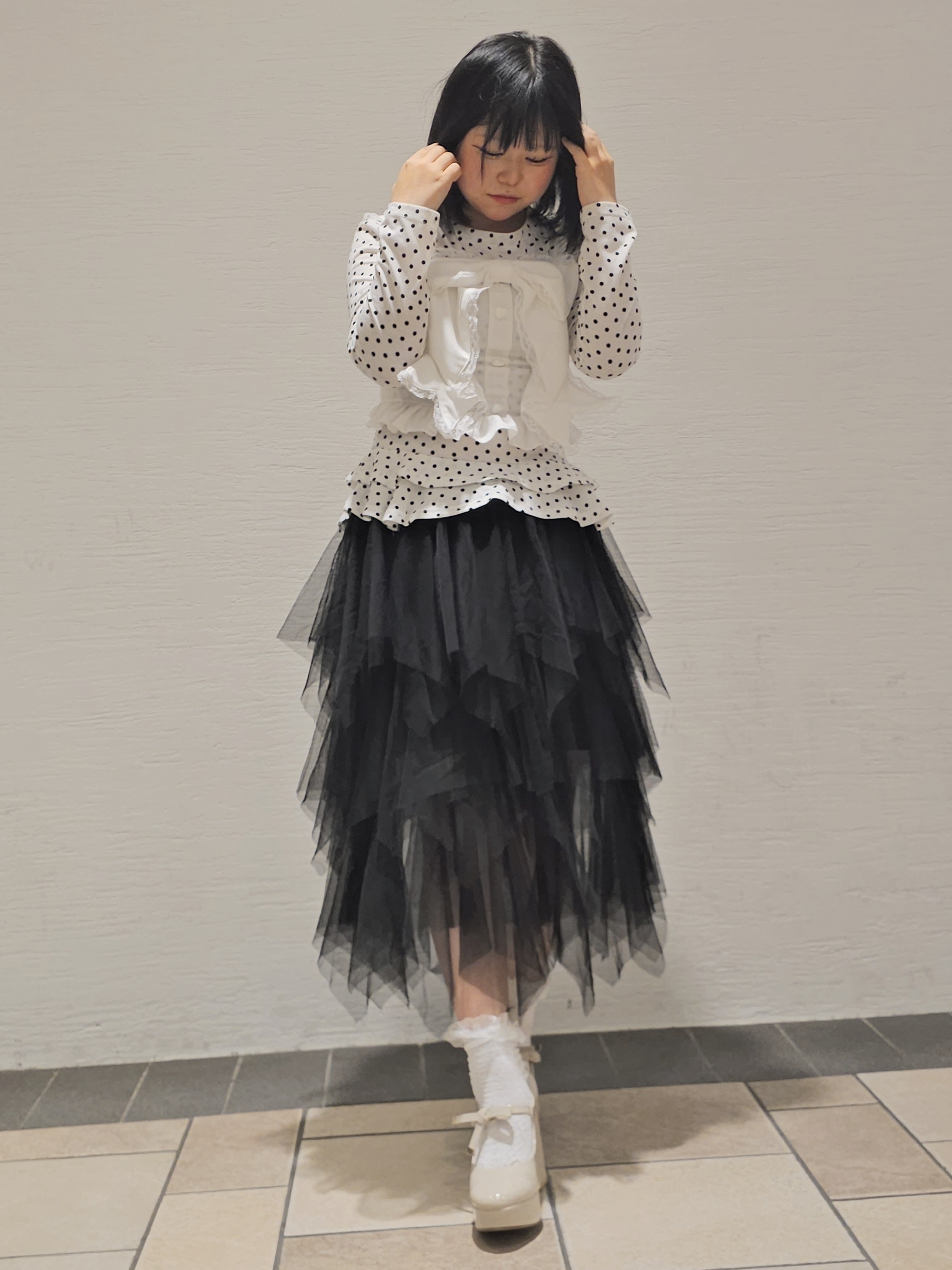 ayaneさんの「ESPERANZA｜リボン2WAYストームパンプス」を使ったコーディネート