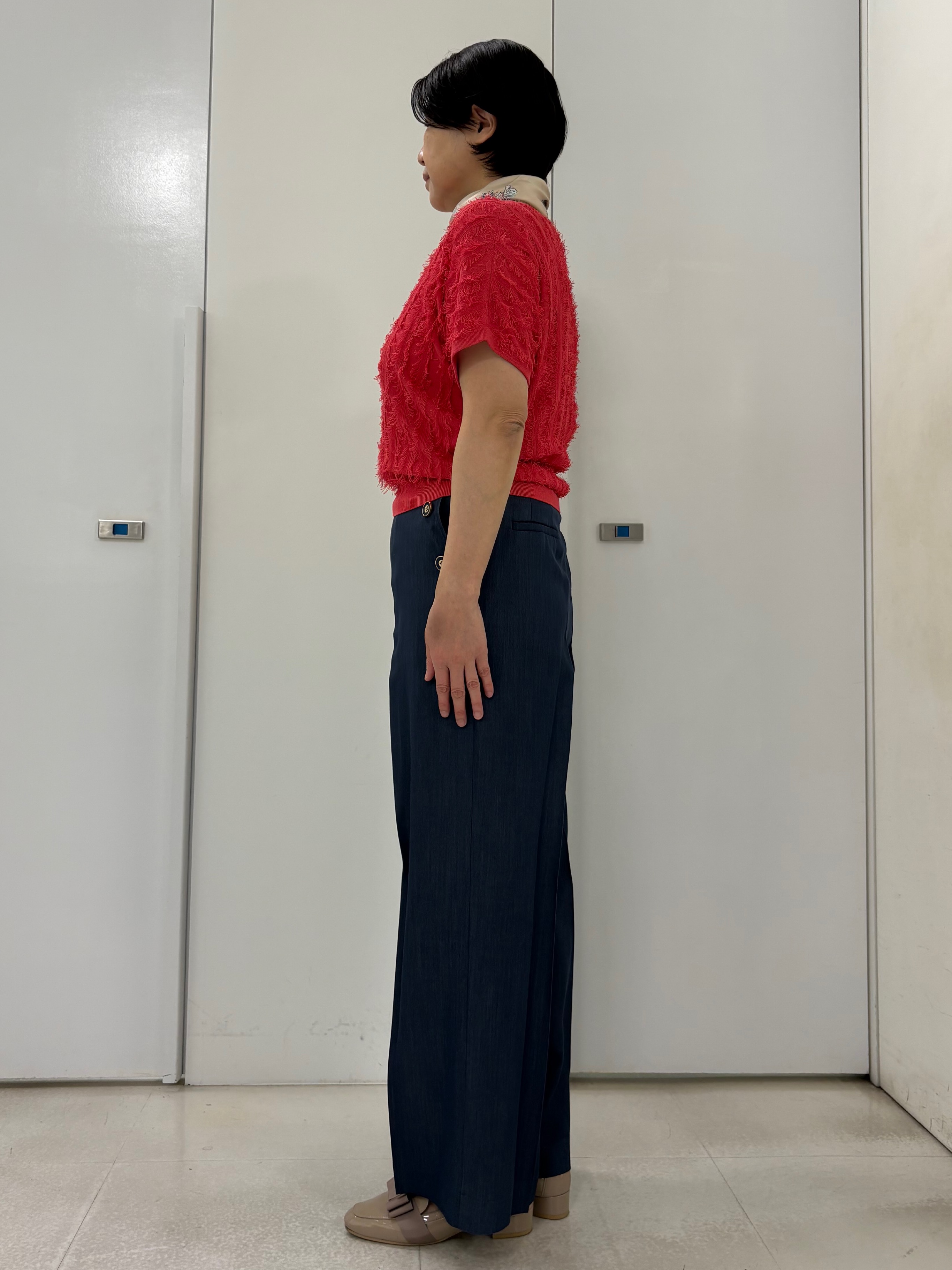 hIさんの「COUP DE CHANCE｜【手洗い可】フリンジニットトップス」を使ったコーディネート