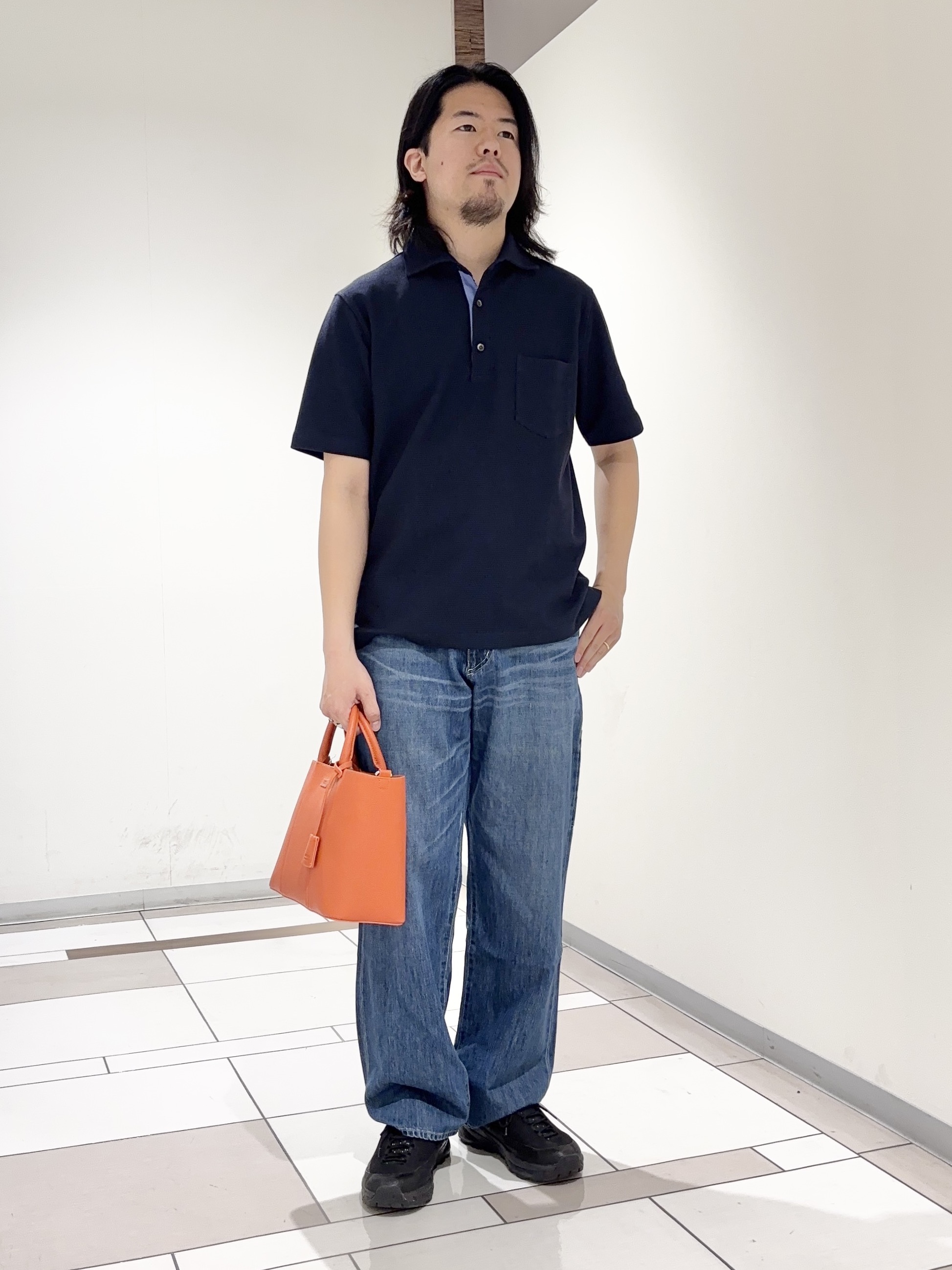 及川さんの「TAKEO KIKUCHI｜【抗菌防臭】ステイフレッシュ ポロシャツ」を使ったコーディネート