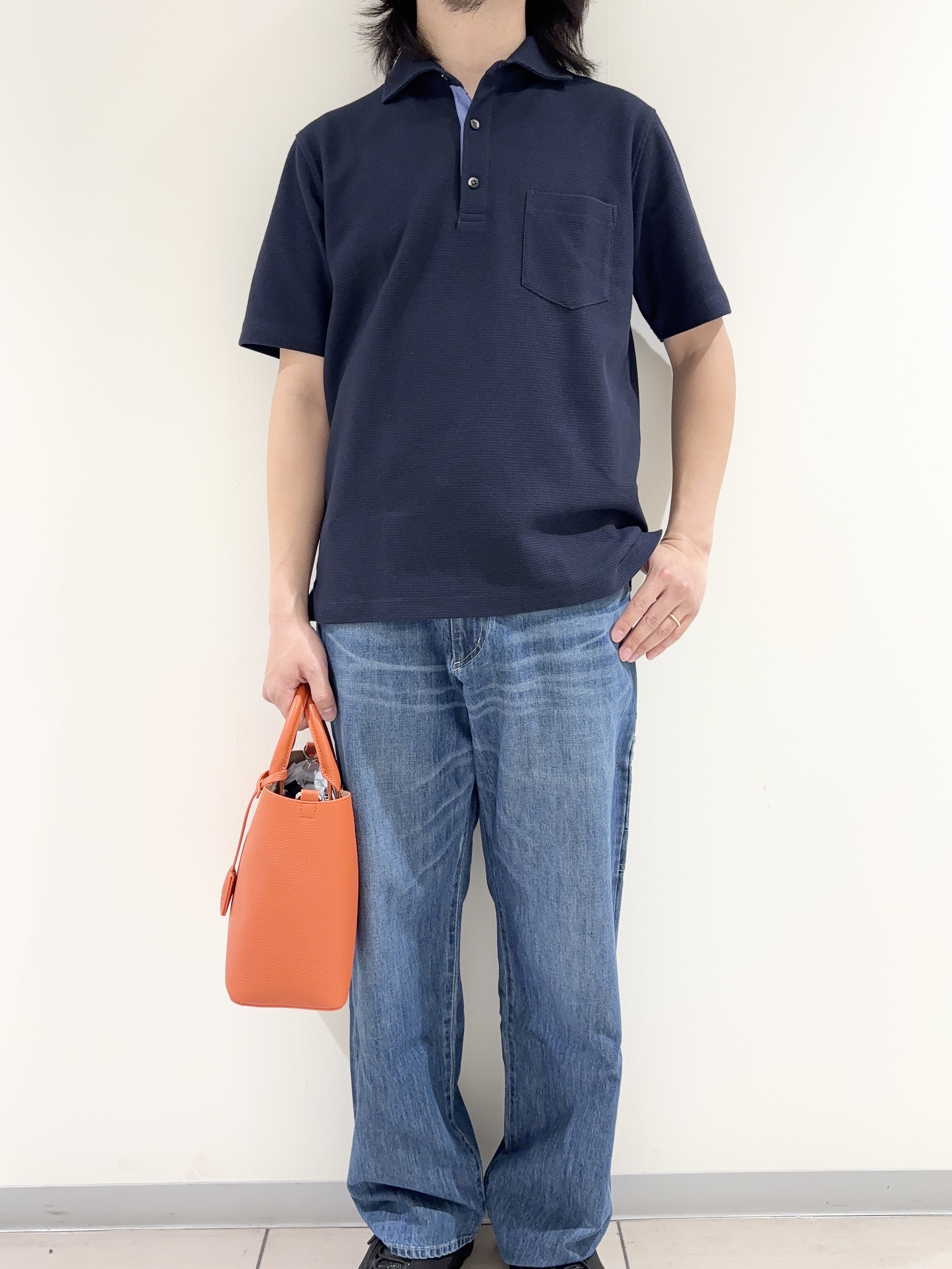 及川さんの「TAKEO KIKUCHI｜【抗菌防臭】ステイフレッシュ ポロシャツ」を使ったコーディネート