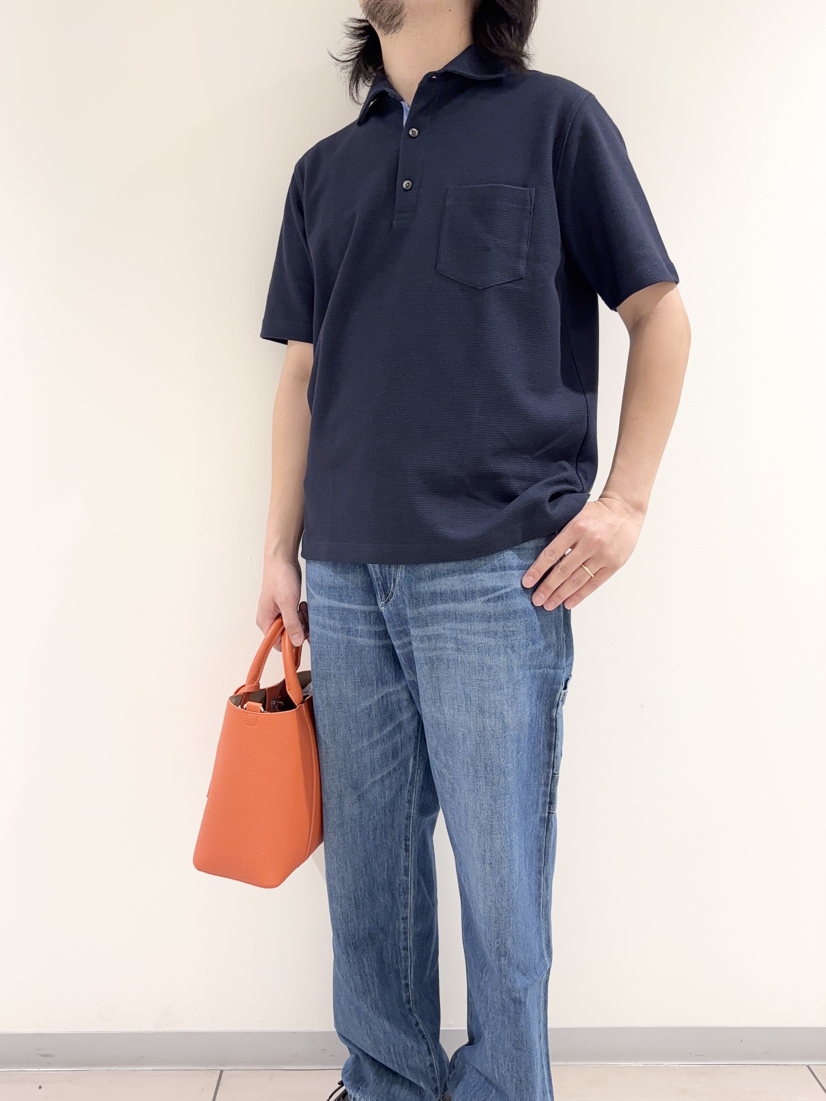 及川さんの「TAKEO KIKUCHI｜【抗菌防臭】ステイフレッシュ ポロシャツ」を使ったコーディネート