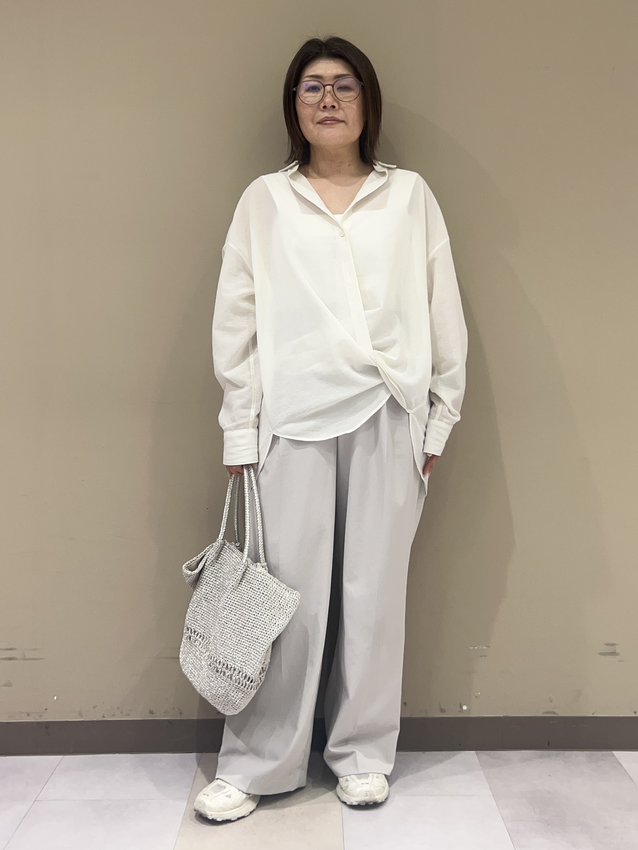 fukuさんの「UNTITLED｜【2WAY/マシンウォッシャブル】カシュクールデザインシャツ」を使ったコーディネート