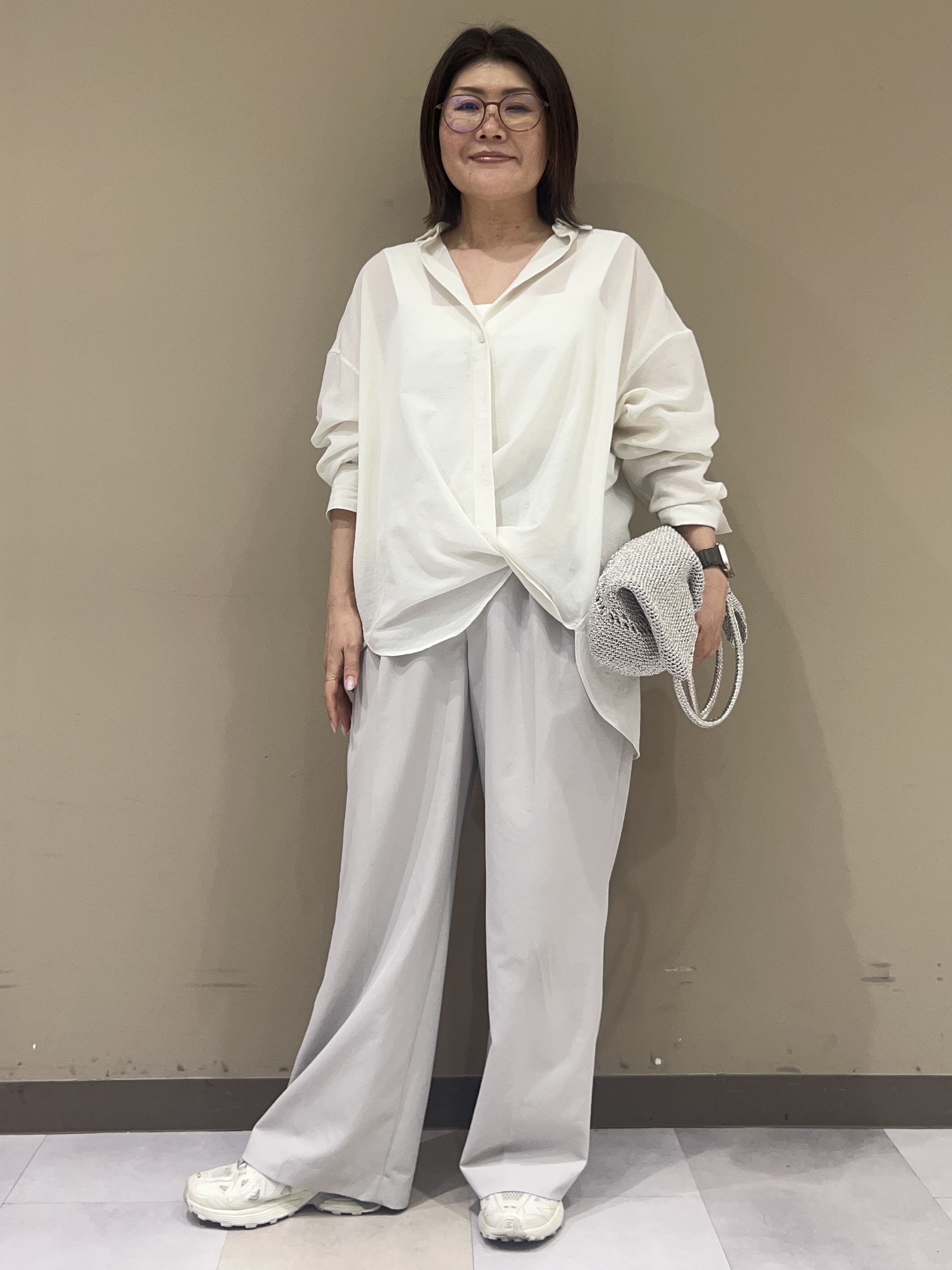fukuさんの「UNTITLED｜【2WAY/マシンウォッシャブル】カシュクールデザインシャツ」を使ったコーディネート