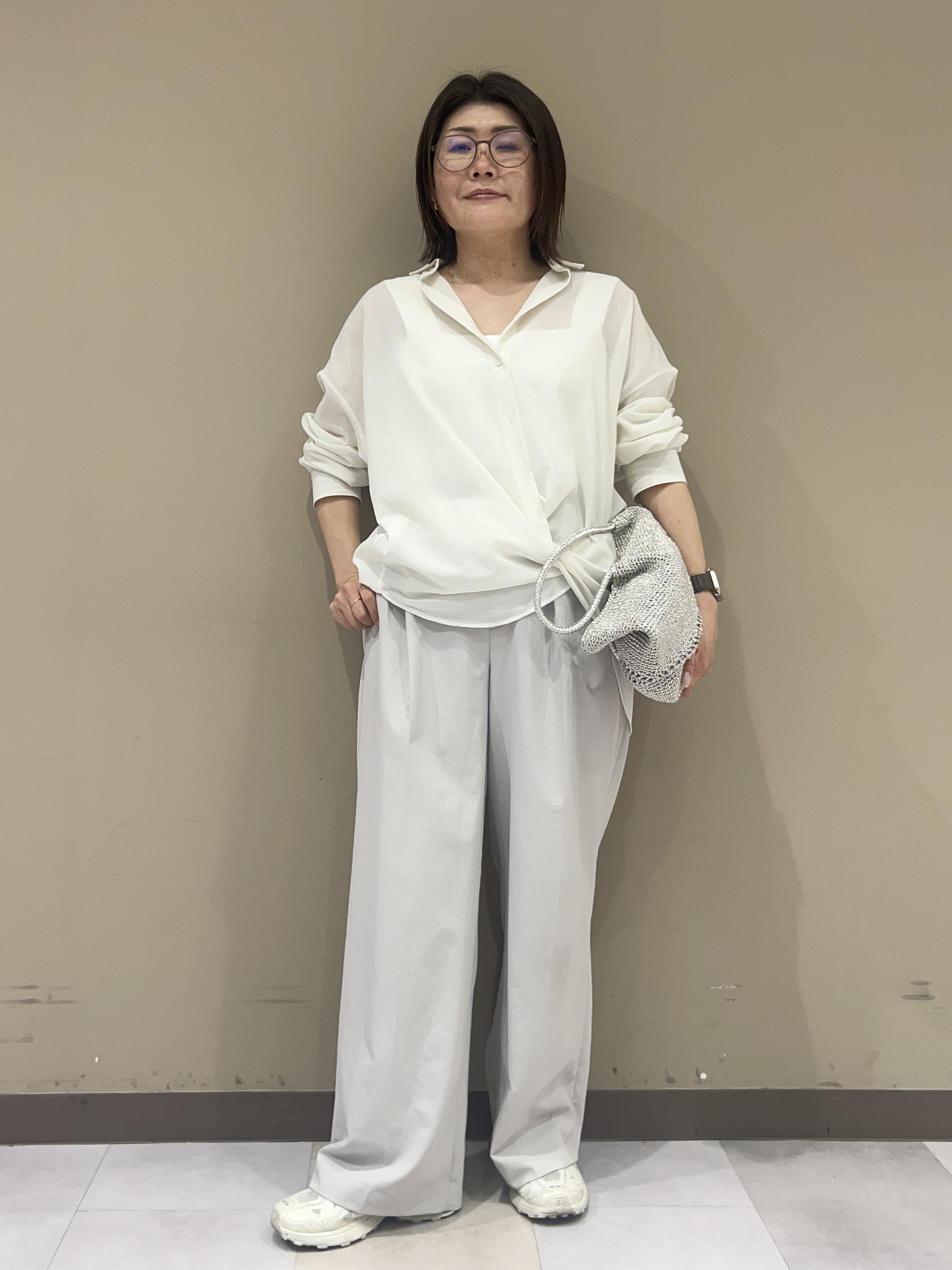 fukuさんの「UNTITLED｜【2WAY/マシンウォッシャブル】カシュクールデザインシャツ」を使ったコーディネート