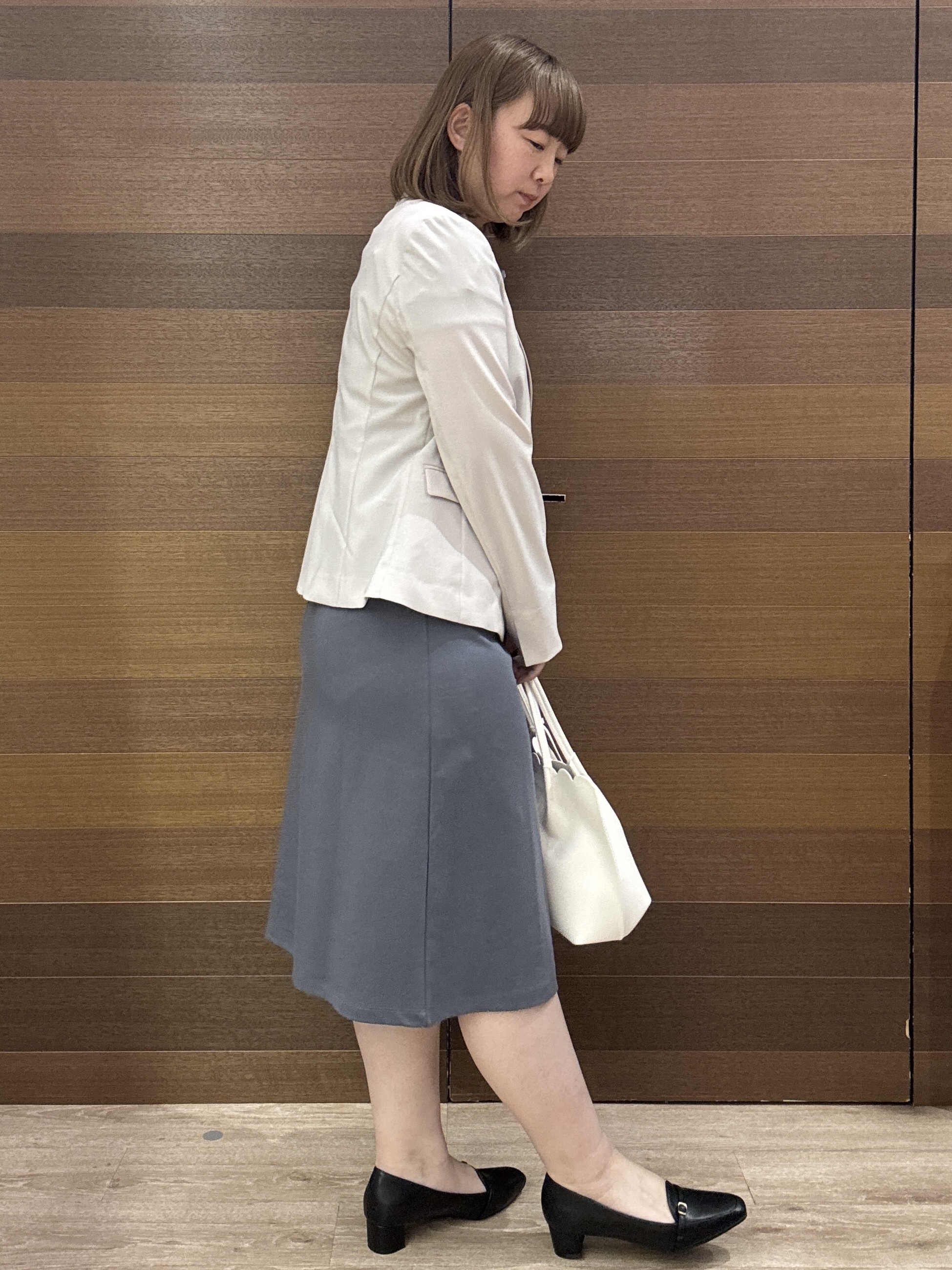 yumeさんの「OPAQUE.CLIP｜【接触冷感／吸水速乾】セットアップ対応ストレッチテーラードジャケット《イージーアイロン／洗濯機OK／」を使ったコーディネート