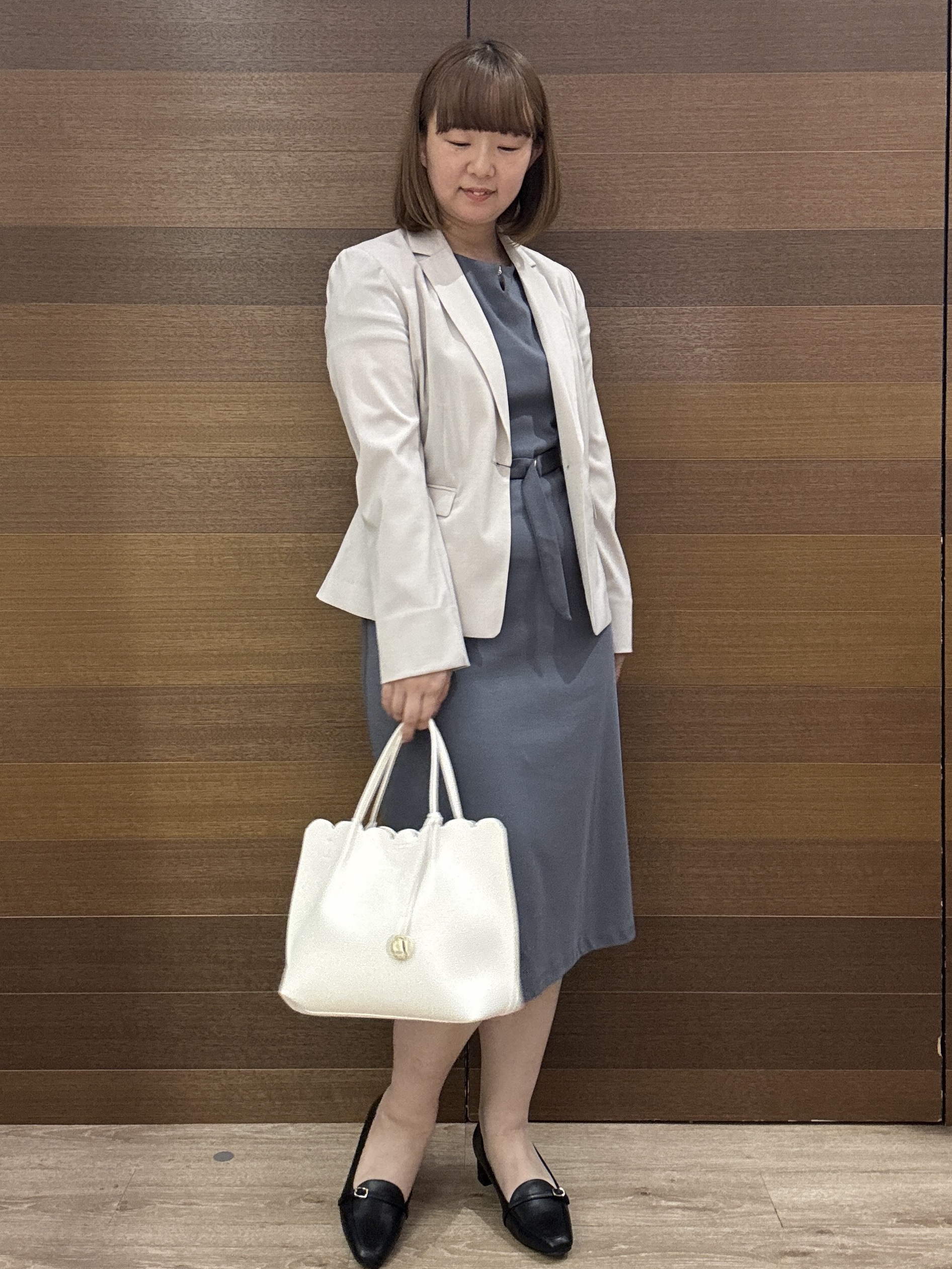yumeさんの「OPAQUE.CLIP｜【接触冷感／吸水速乾】セットアップ対応ストレッチテーラードジャケット《イージーアイロン／洗濯機OK／」を使ったコーディネート