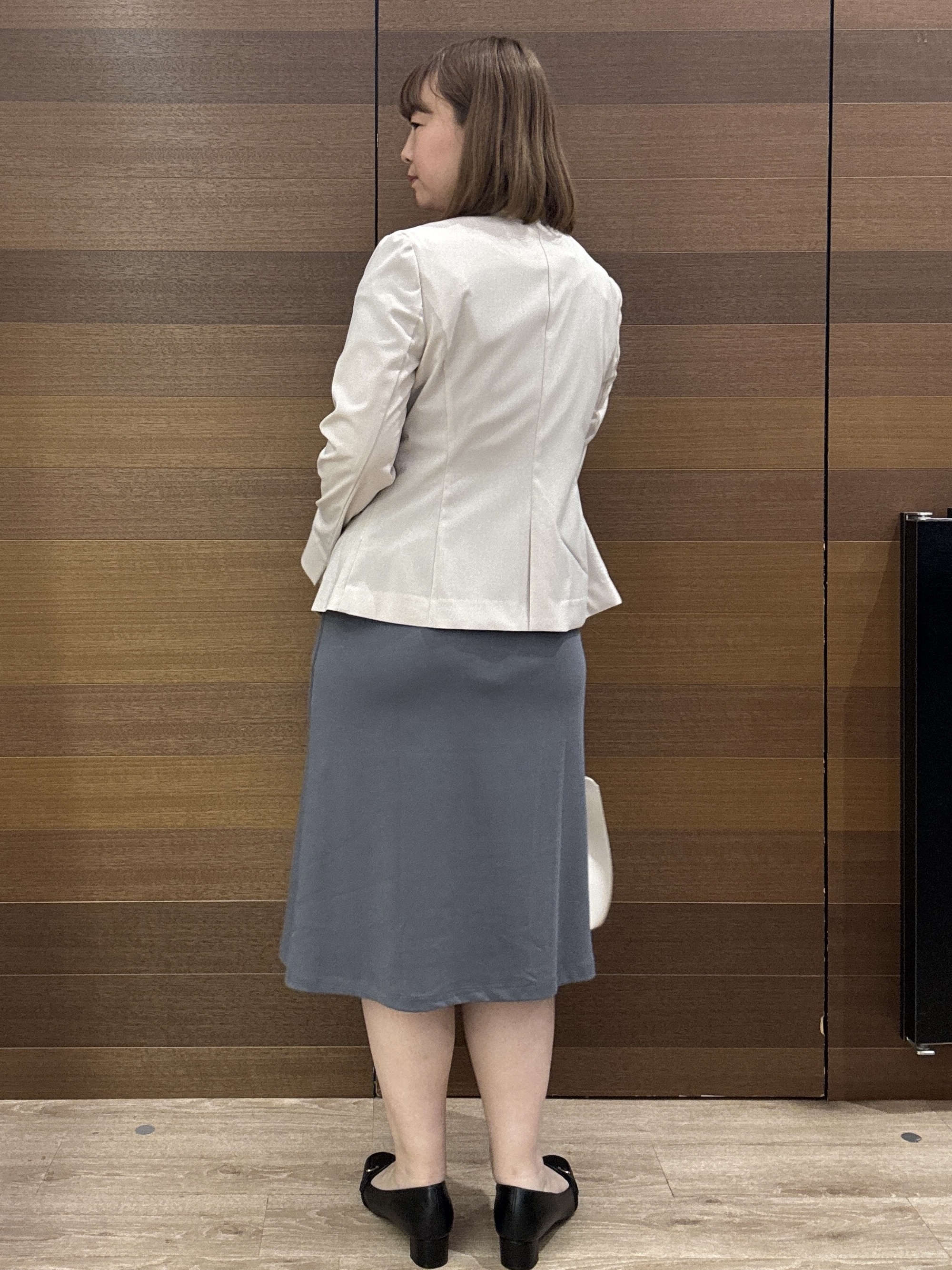 yumeさんの「OPAQUE.CLIP｜【接触冷感／吸水速乾】セットアップ対応ストレッチテーラードジャケット《イージーアイロン／洗濯機OK／」を使ったコーディネート