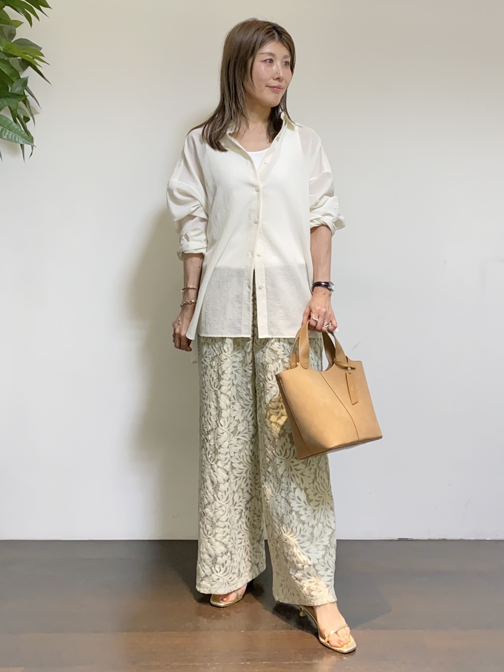 tomoさんの「UNTITLED｜【洗える/ストレッチ性】ダブルブレストジャケット」を使ったコーディネート
