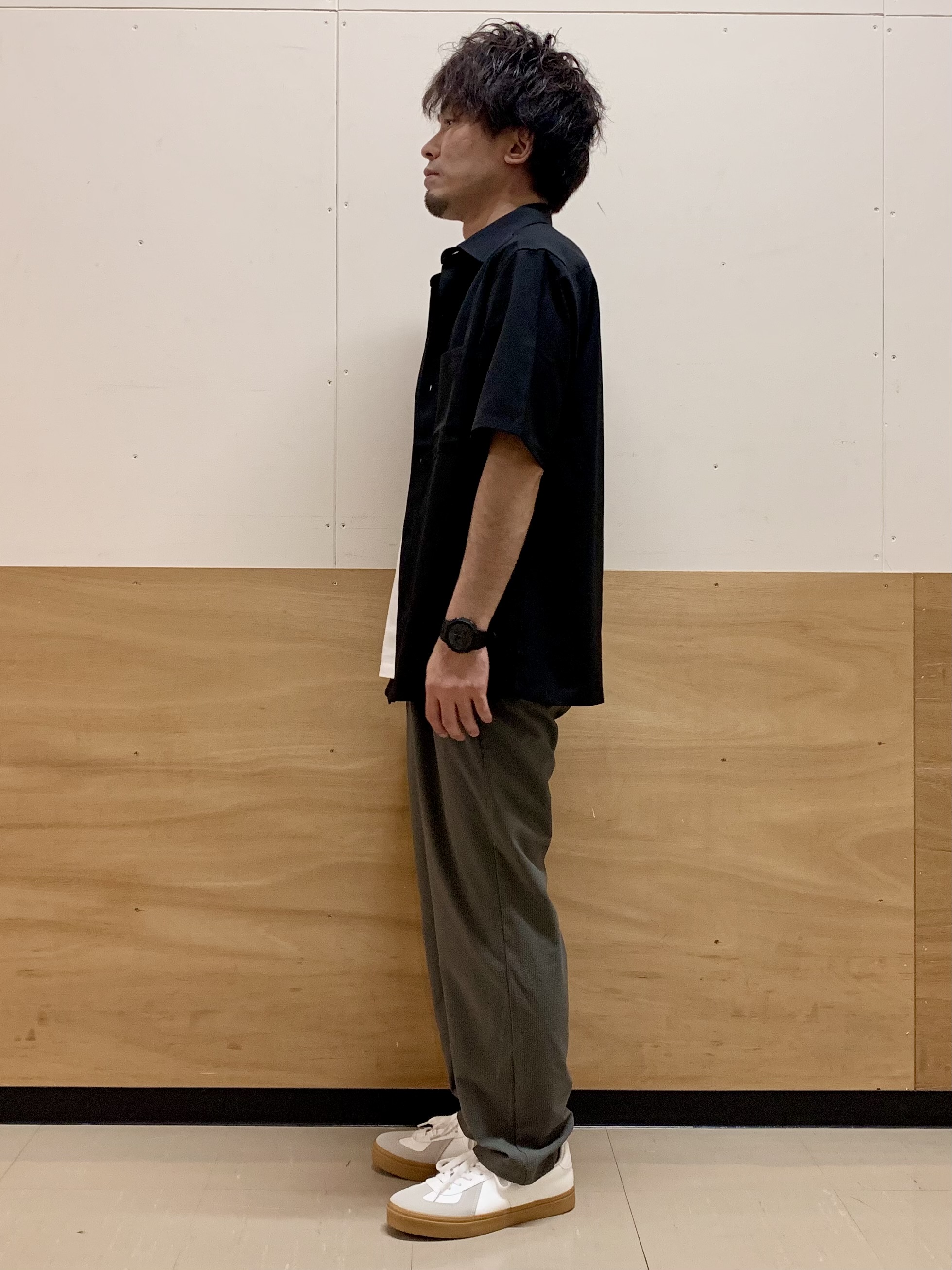 MATUさんの「THE SHOP TK｜LITE TEX ダブルフラップ半袖シャツ 接触冷感/吸水速乾/UVカット/アンチピリング/イージー」を使ったコーディネート