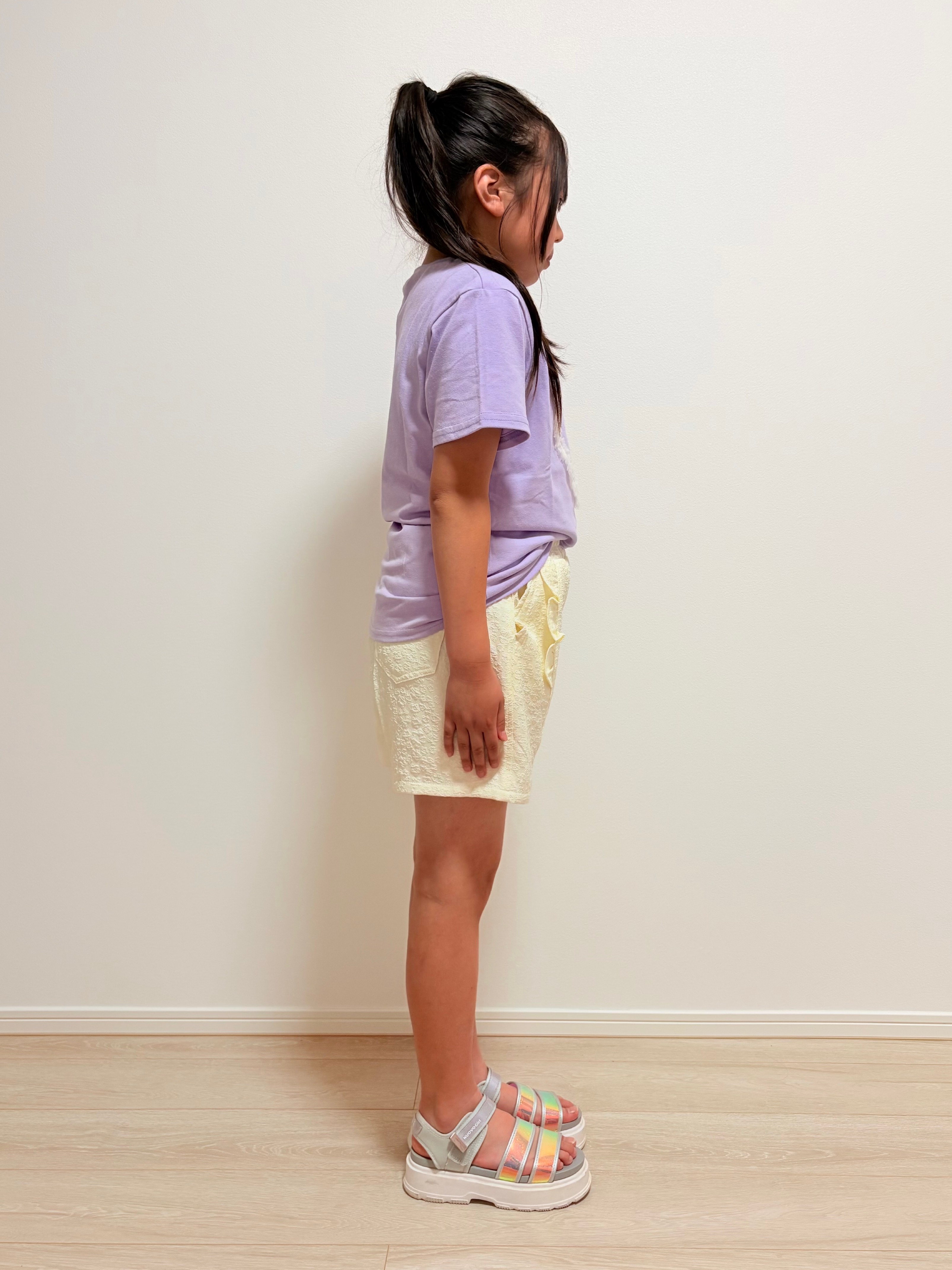 YUMIさんの「SHOO･LA･RUE｜【100-150cm】ハートチュールＴシャツ」を使ったコーディネート