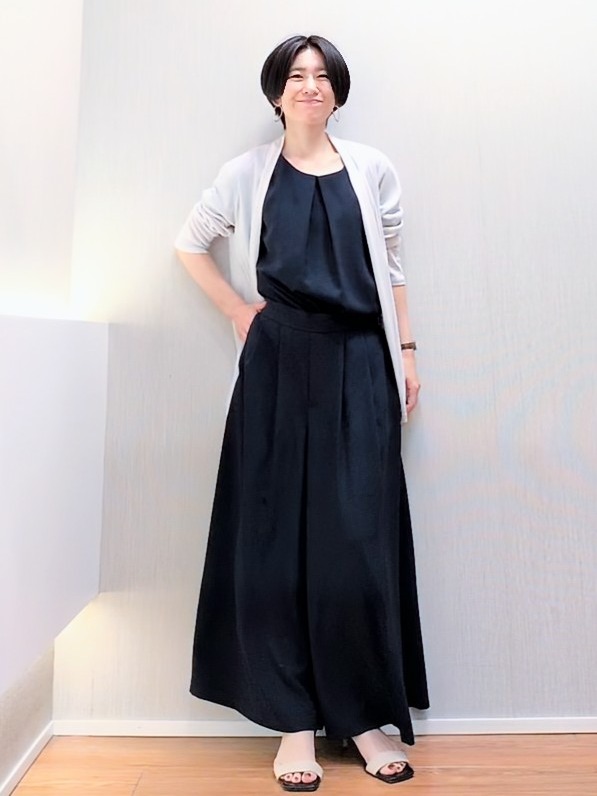 ミズタさんの「UNTITLED｜【接触冷感/UVカット/遮熱機能】フライスジャージカーディガン」を使ったコーディネート