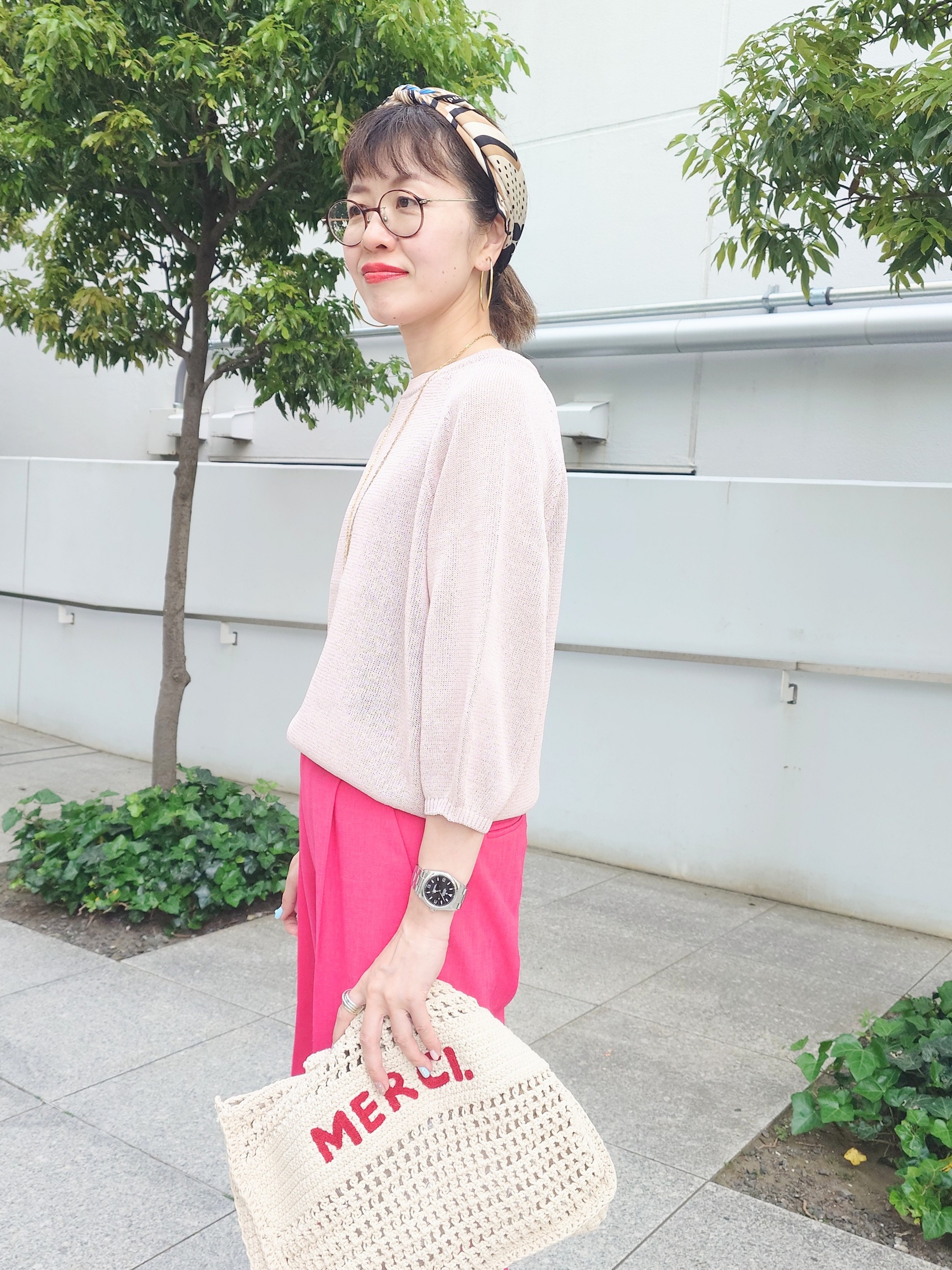 MUTSUKOさんの「UNTITLED｜【洗える/ゆったり】クルーネックドライニット」を使ったコーディネート