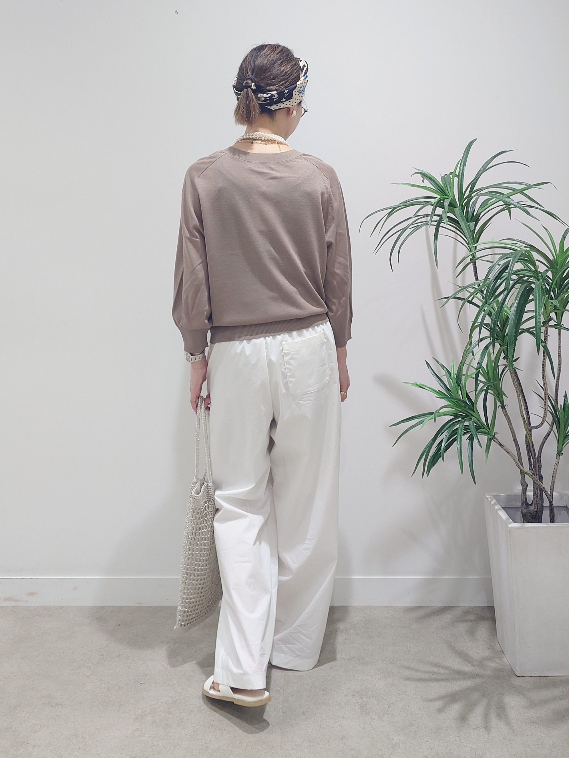 MUTSUKOさんの「UNTITLED｜【アンサンブル可/シアー】リネンエステルカーディガン」を使ったコーディネート