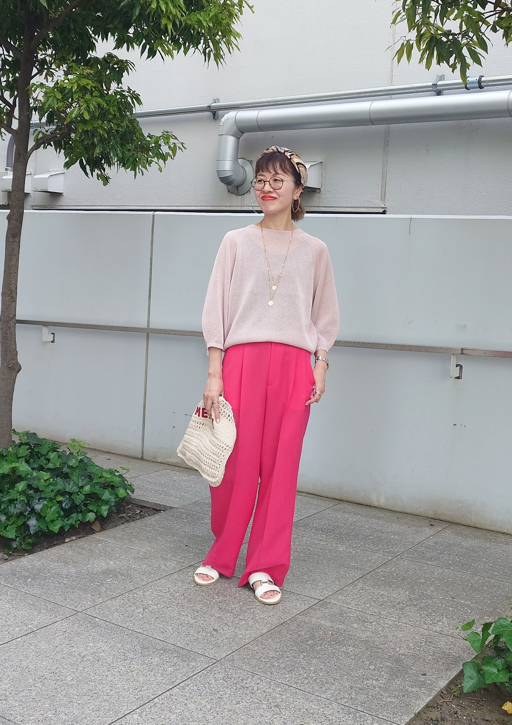 MUTSUKOさんの「UNTITLED｜【洗える/ゆったり】クルーネックドライニット」を使ったコーディネート