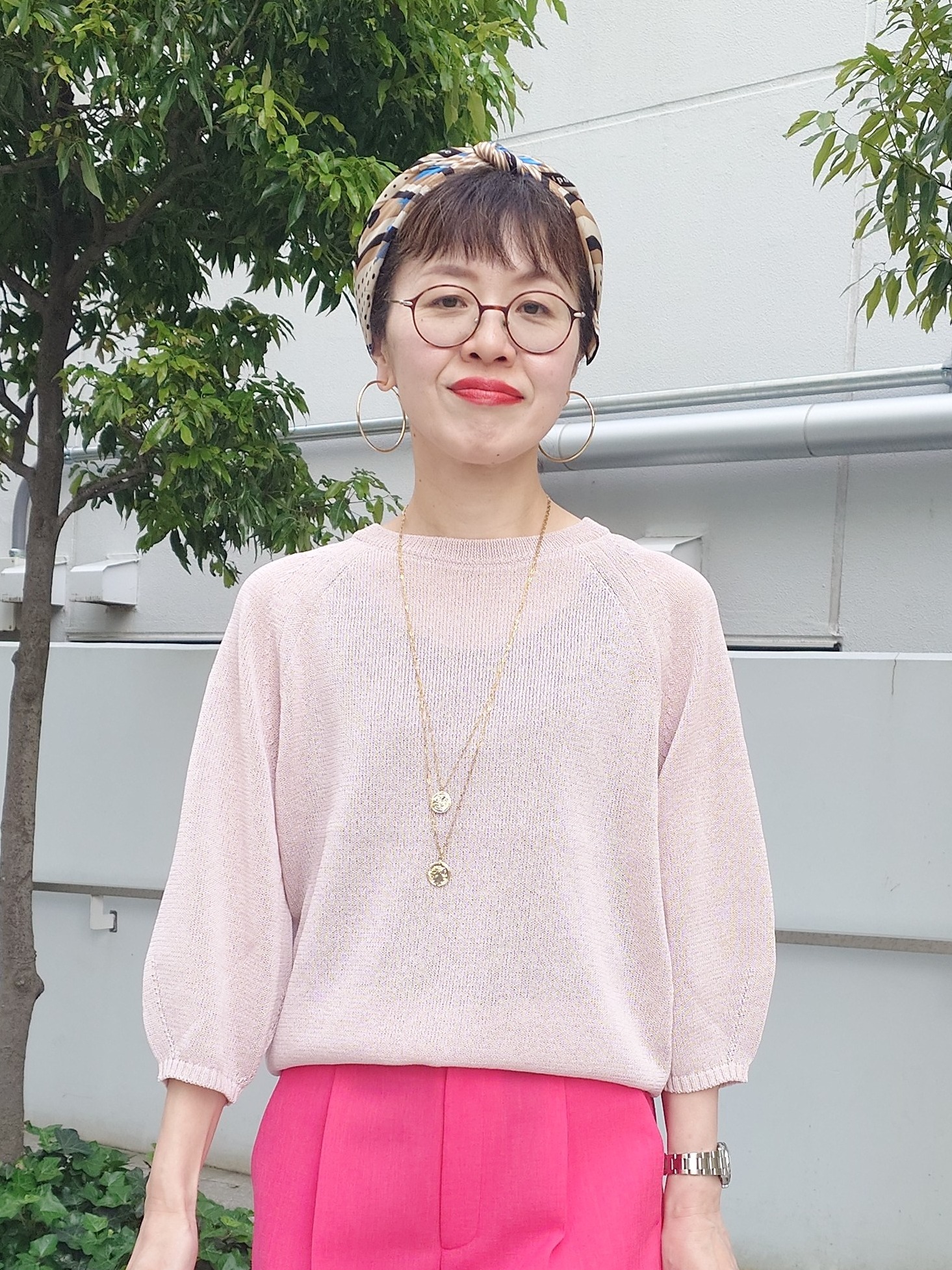 MUTSUKOさんの「UNTITLED｜【洗える/ゆったり】クルーネックドライニット」を使ったコーディネート