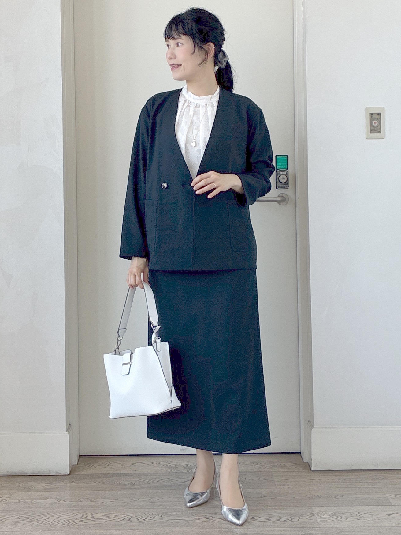  beni_gingerさんの「Reflect｜【単品使い◎】ジャケット＋ナロースカートセット」を使ったコーディネート