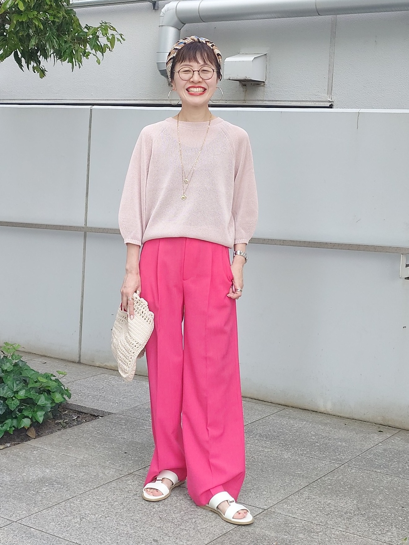 MUTSUKOさんの「UNTITLED｜【洗える/ゆったり】クルーネックドライニット」を使ったコーディネート