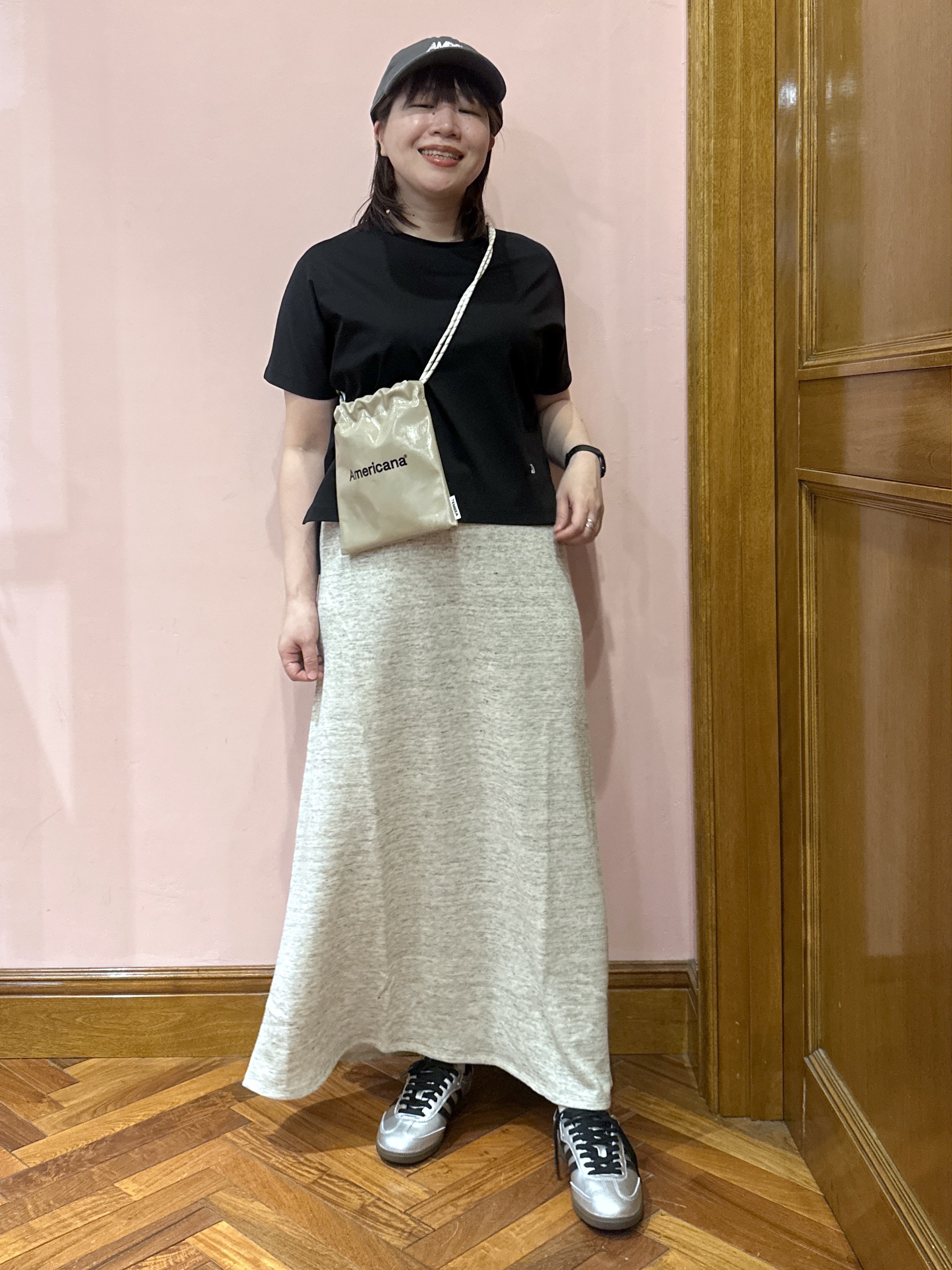 komatsuさんの「DRESSTERIOR｜【接触冷感／抗菌防臭／消臭】アイスクリアコットンドルマンTシャツ」を使ったコーディネート
