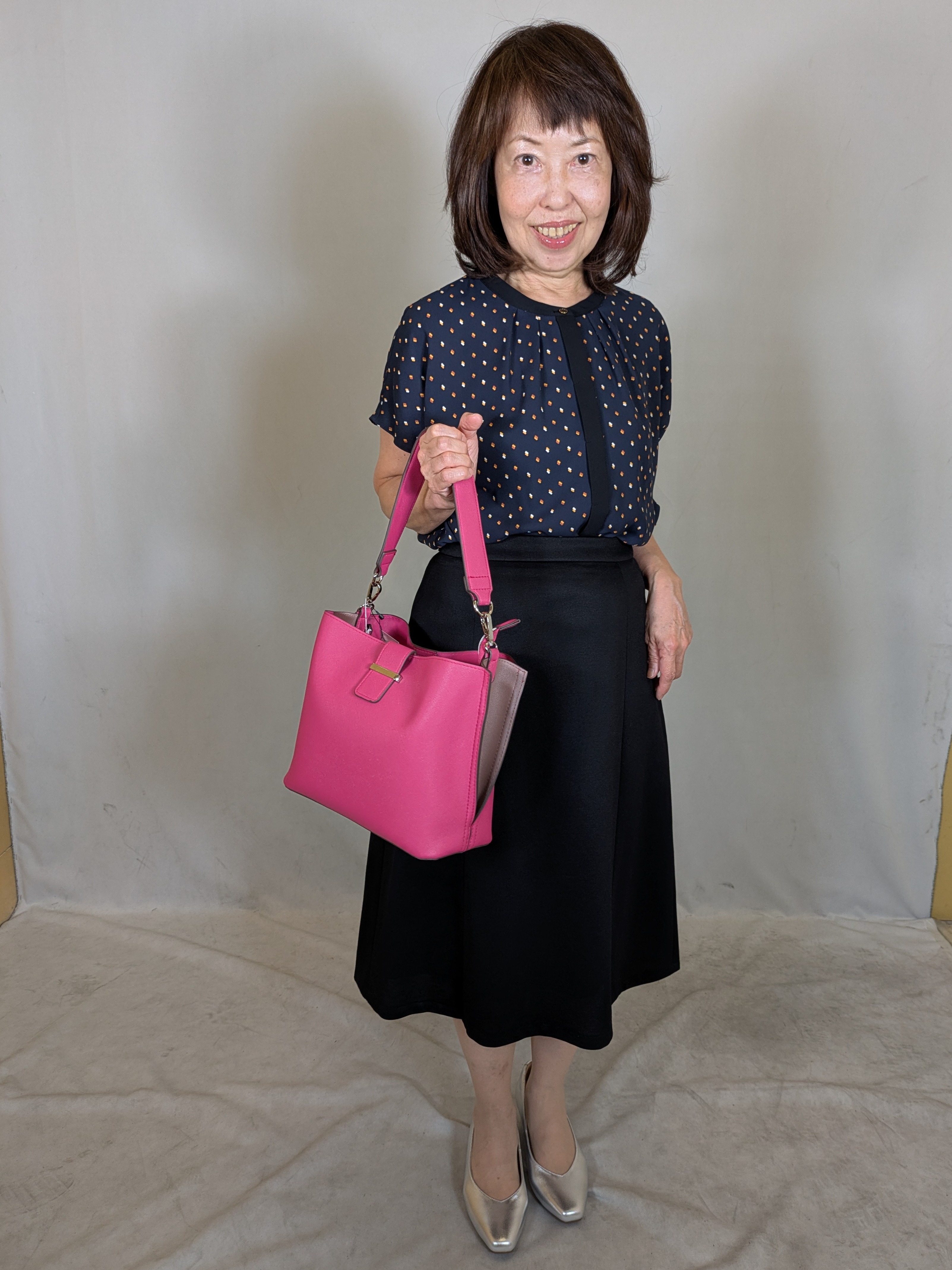 k.kazunoさんの「Reflect｜【通勤におすすめ◎】ジョーゼットブラウス」を使ったコーディネート