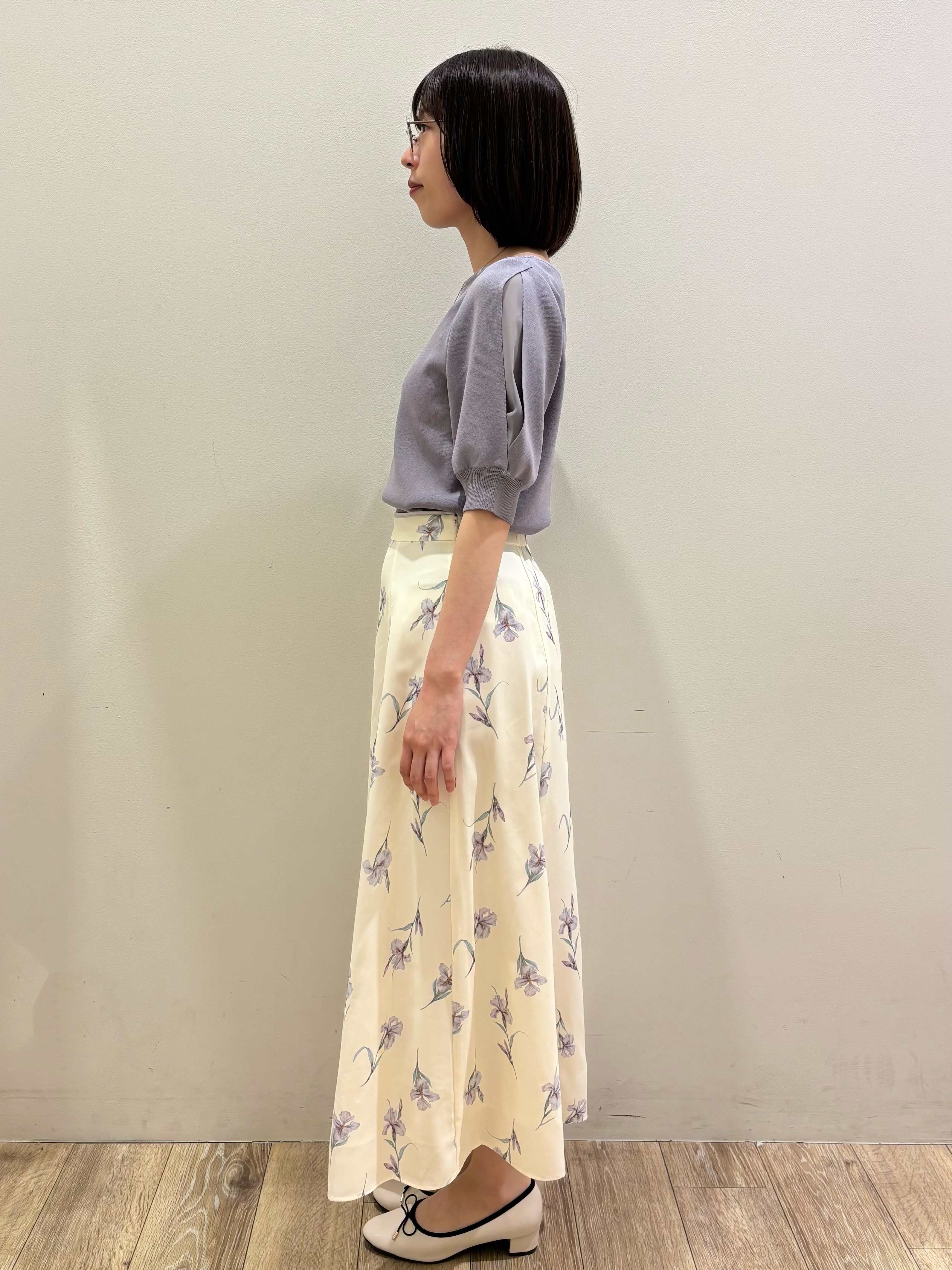 honamiさんの「index｜【接触冷感】クールタッチラップスリーブニット《UVケア／洗濯機OK／XS～3L／9col》」を使ったコーディネート