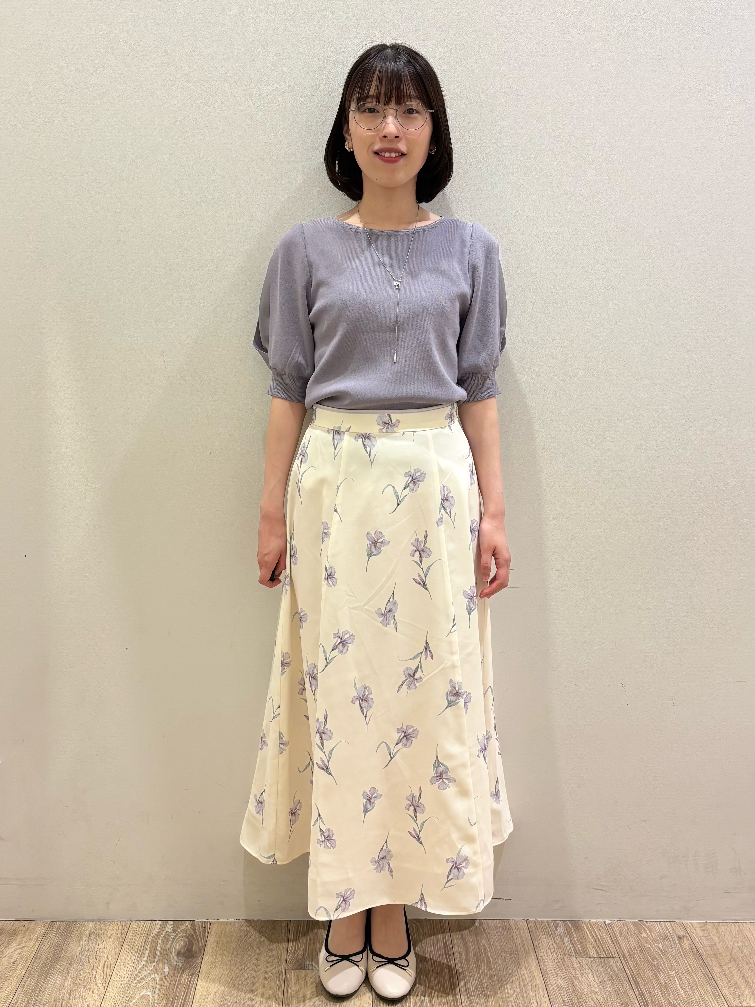 honamiさんの「index｜【接触冷感】クールタッチラップスリーブニット《UVケア／洗濯機OK／XS～3L／9col》」を使ったコーディネート