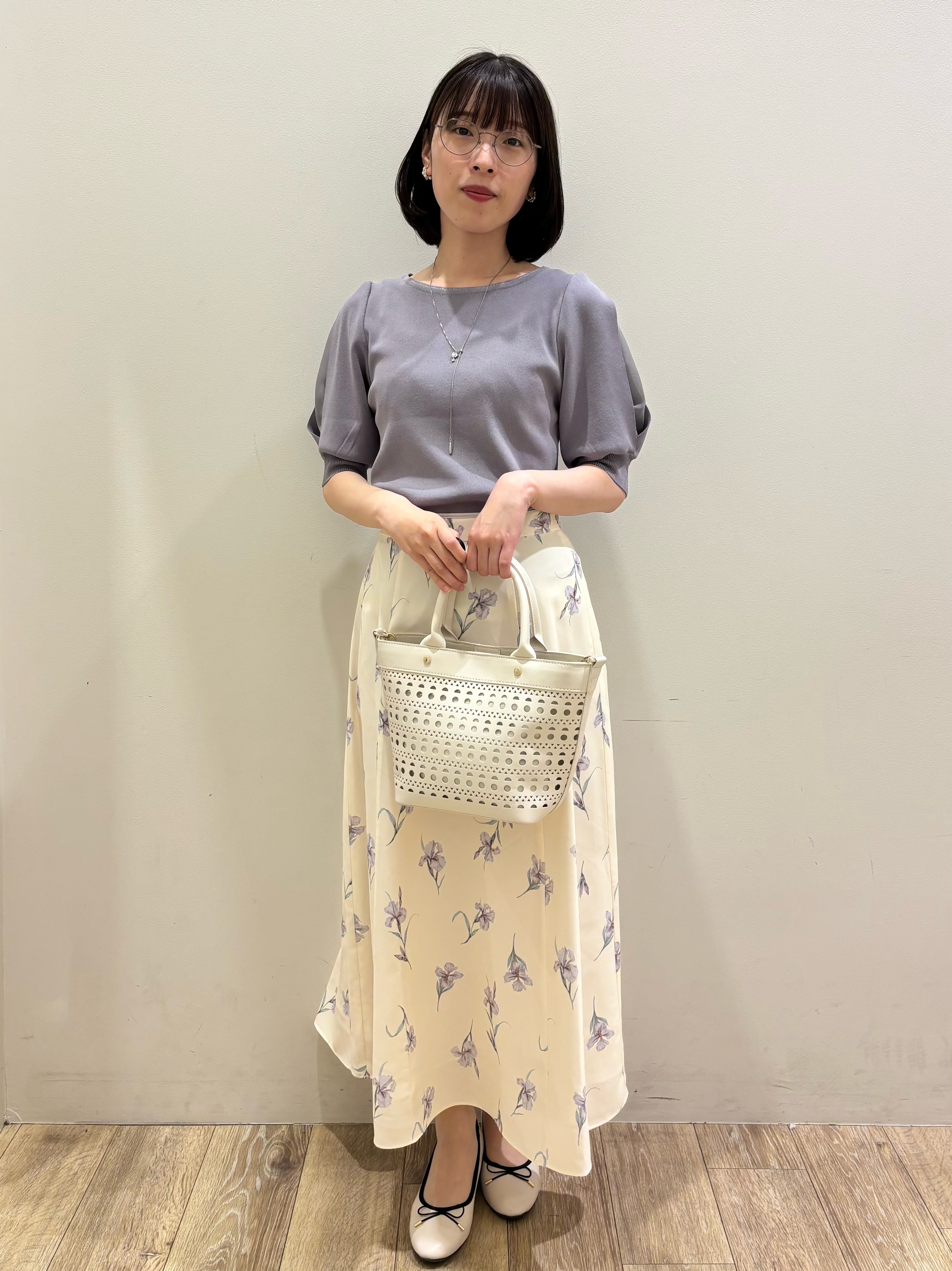 honamiさんの「index｜【接触冷感】クールタッチラップスリーブニット《UVケア／洗濯機OK／XS～3L／9col》」を使ったコーディネート