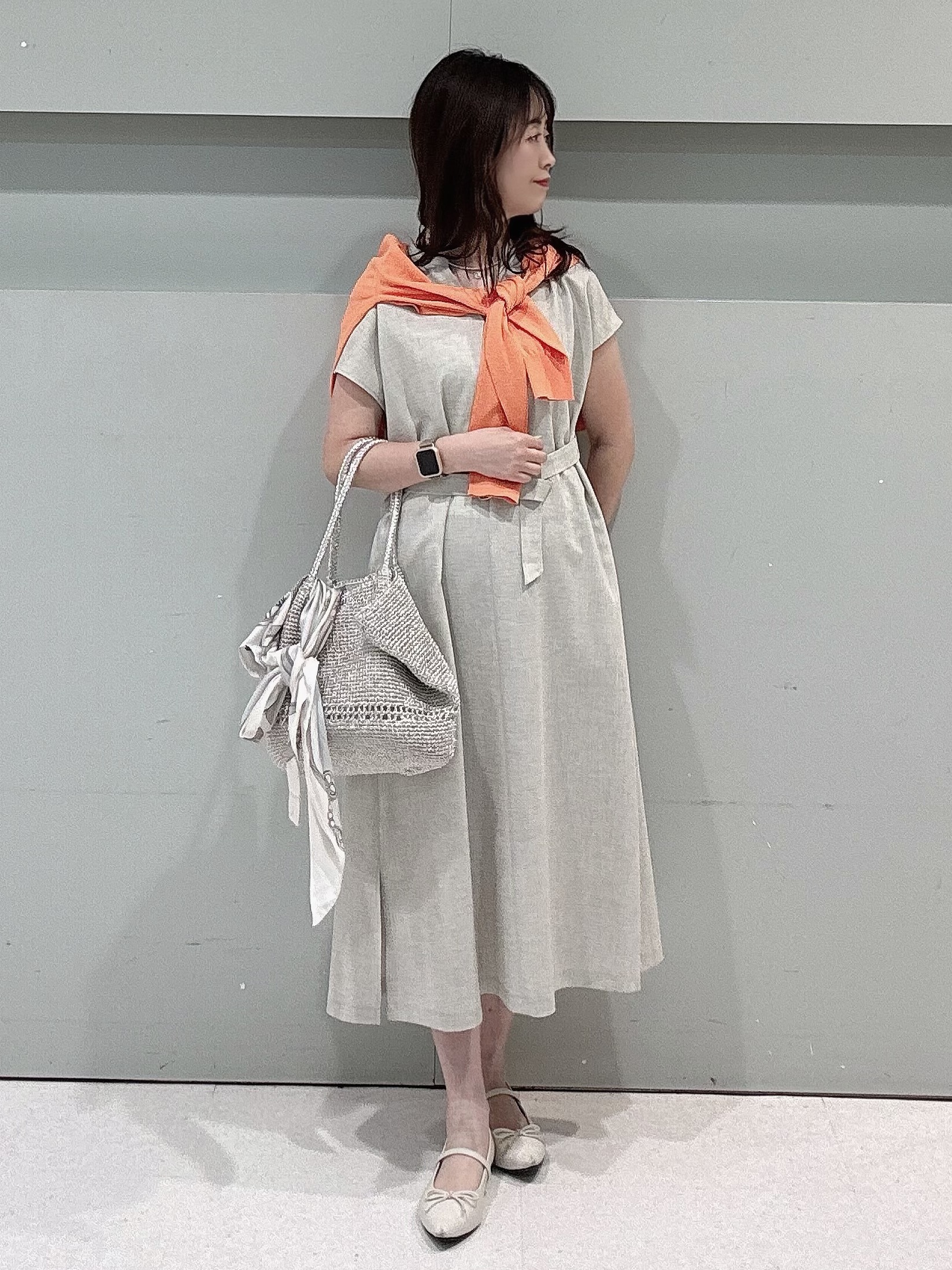 makiさんの「UNTITLED｜【9色展開/アンサンブル可】コットンクルーネックカーディガン」を使ったコーディネート
