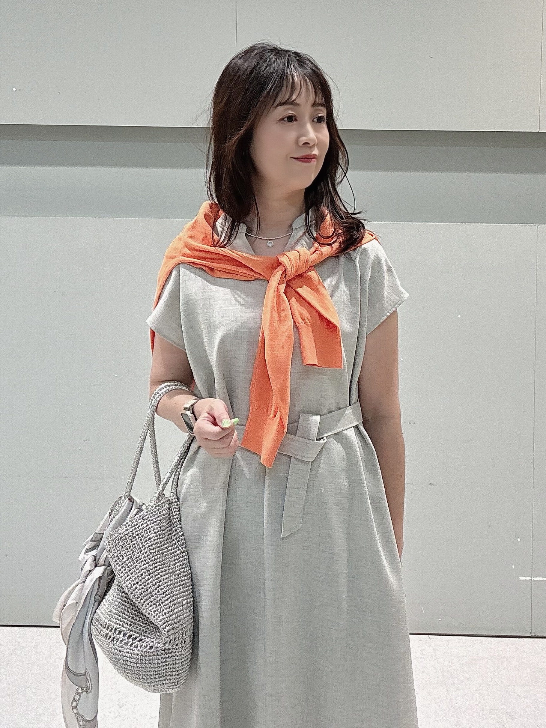 makiさんの「UNTITLED｜【9色展開/アンサンブル可】コットンクルーネックカーディガン」を使ったコーディネート