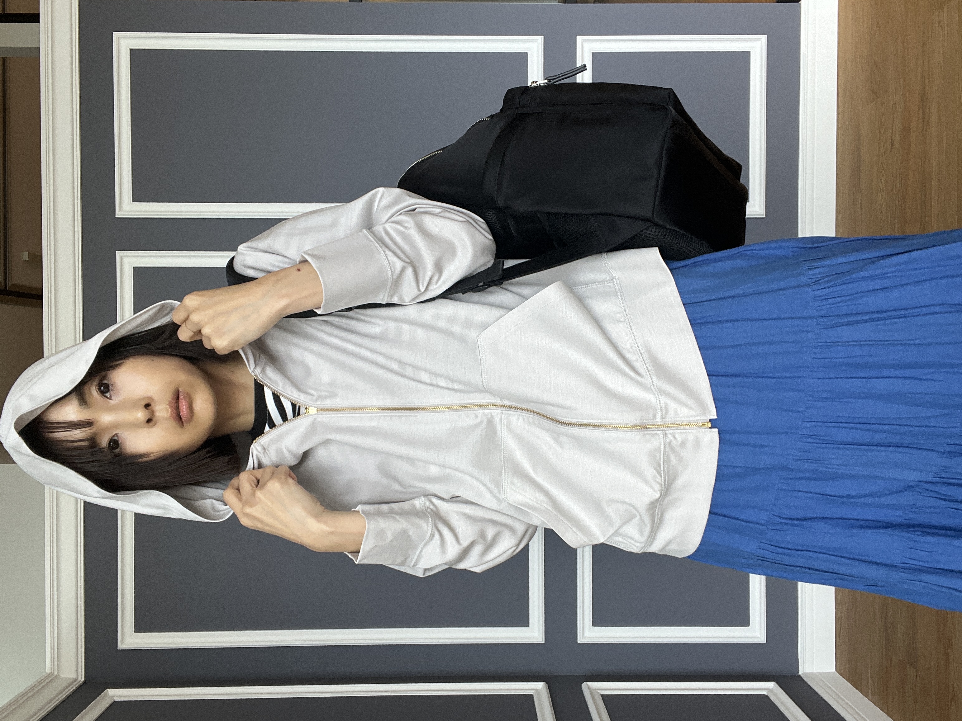 misaさんの「DRESSTERIOR｜【荷重軽減】サスペンションマルチポケットリュック」を使ったコーディネート