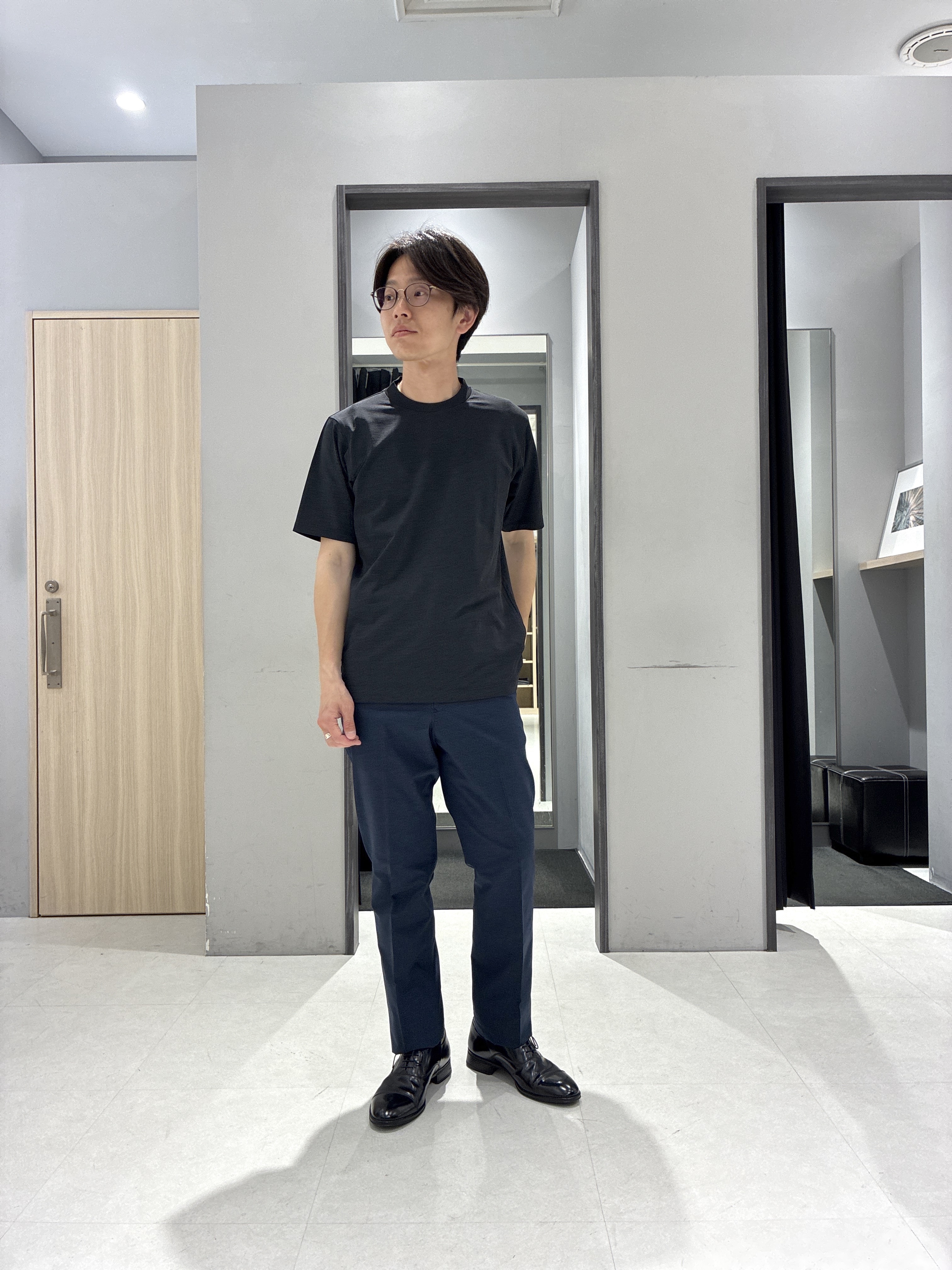 わいずみさんの「TAKEO KIKUCHI｜【抗菌防臭】COOL DOTS（R）ドビープリント ジャケット」を使ったコーディネート