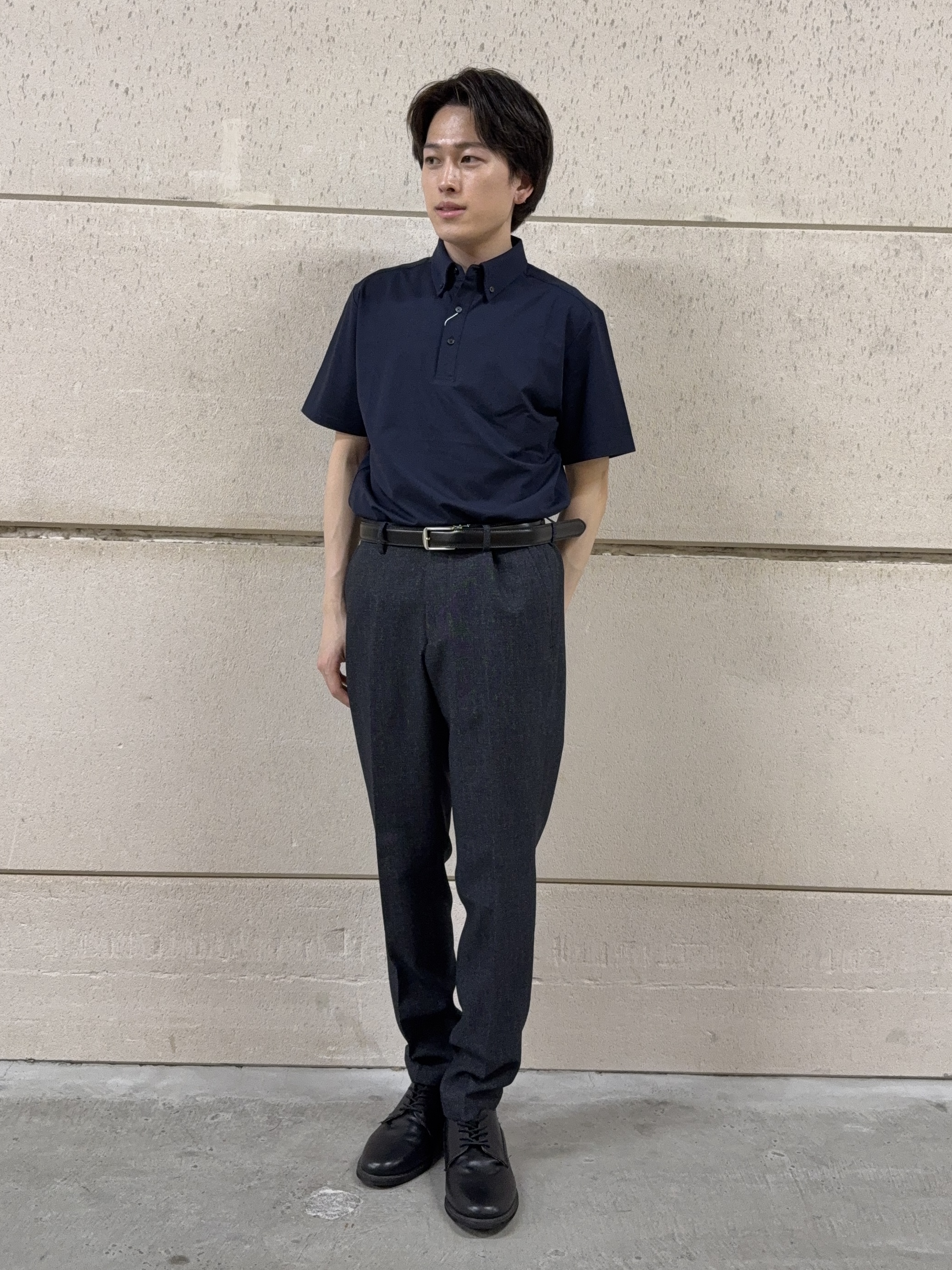 カシマさんの「THE SHOP TK｜アイス カノコポロシャツ【接触冷感／洗濯機OK】」を使ったコーディネート