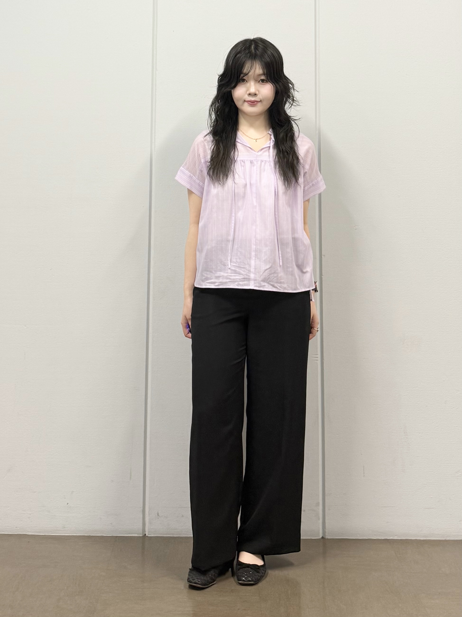 mizukiさんの「INDIVI｜【洗える／メッシュ素材／SETUP可能】半袖シアージャケット」を使ったコーディネート