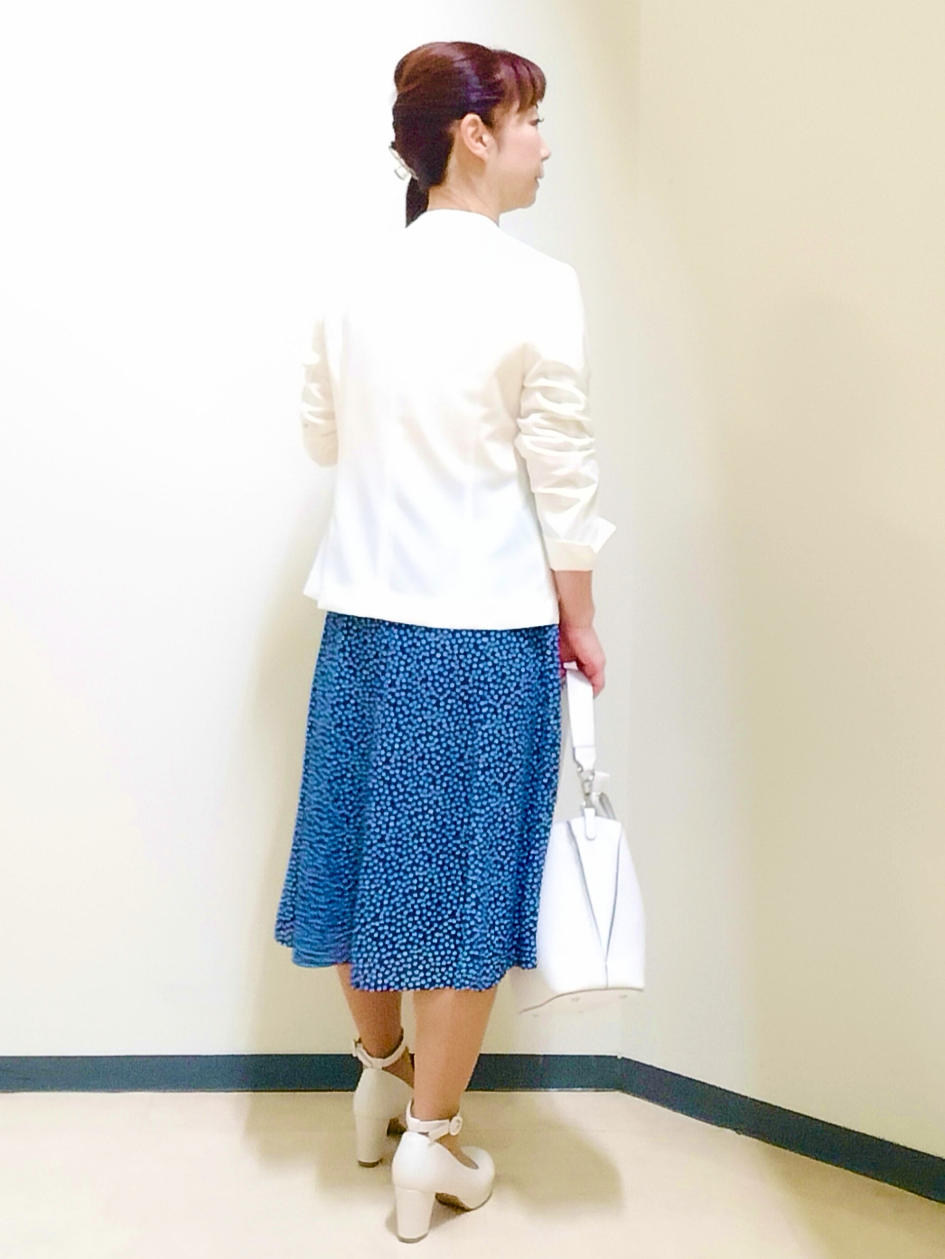 花さんの「Reflect｜【吸水速乾／セットアップ可】ノーカラージャケット」を使ったコーディネート