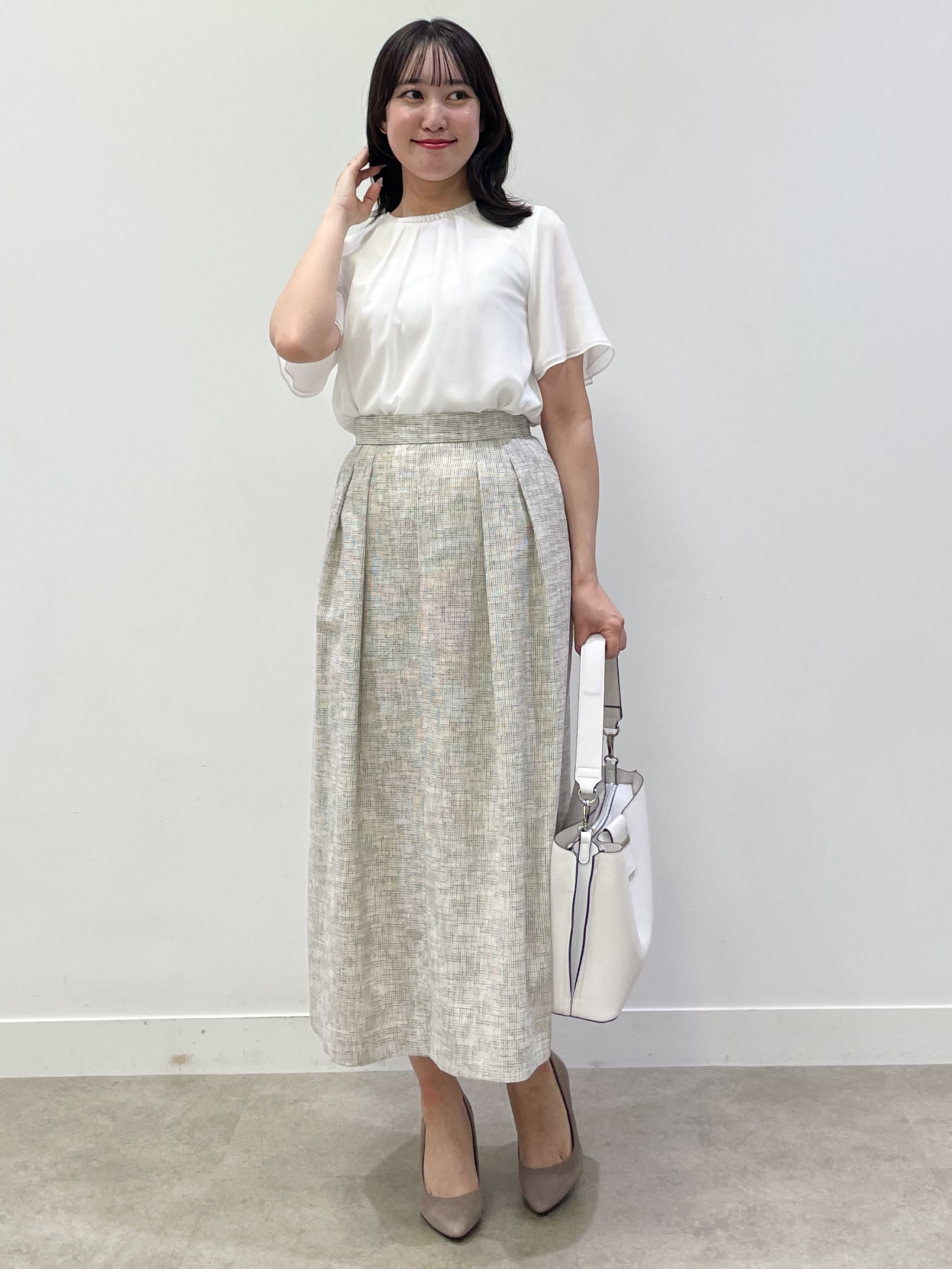 yukariさんの「Reflect｜七分袖ニットカーディガン」を使ったコーディネート