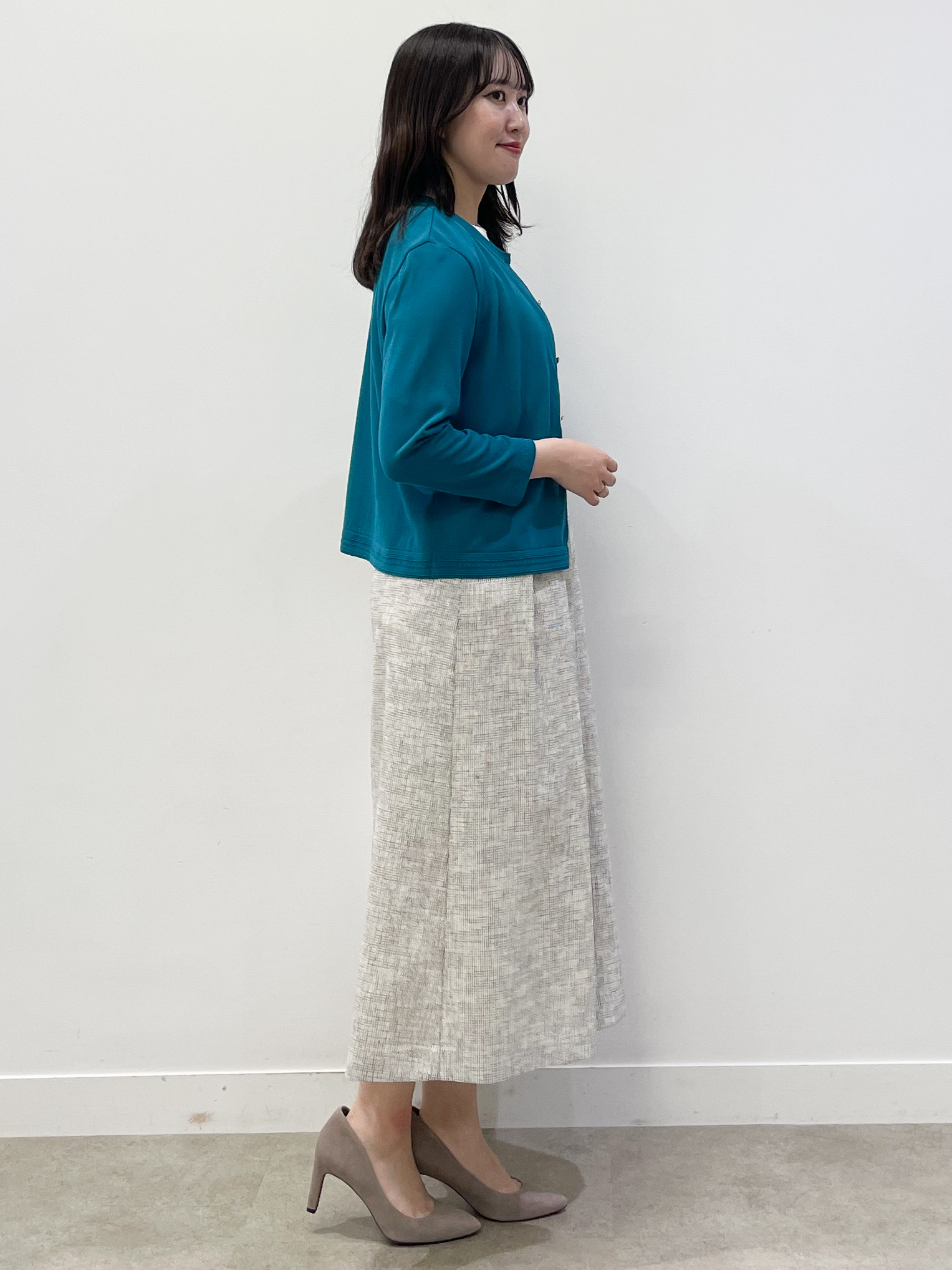 yukariさんの「Reflect｜七分袖ニットカーディガン」を使ったコーディネート