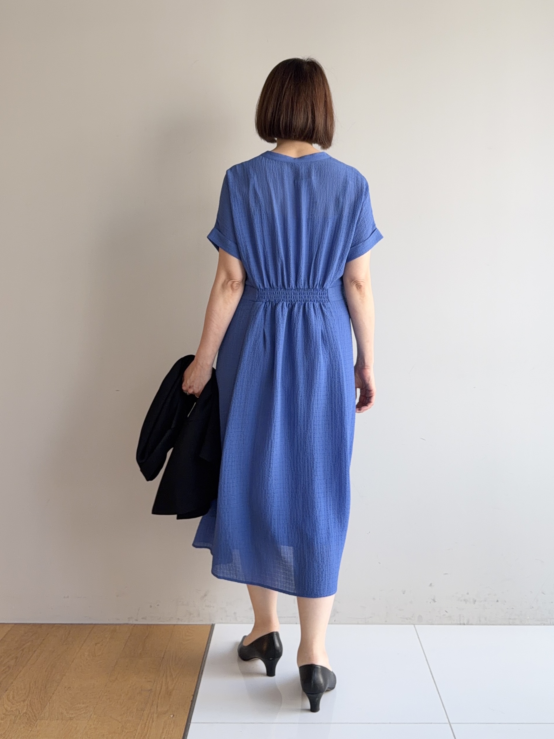 murayamaさんの「INDIVI｜【着る日傘】ハーフスリーブダブルジャケット」を使ったコーディネート