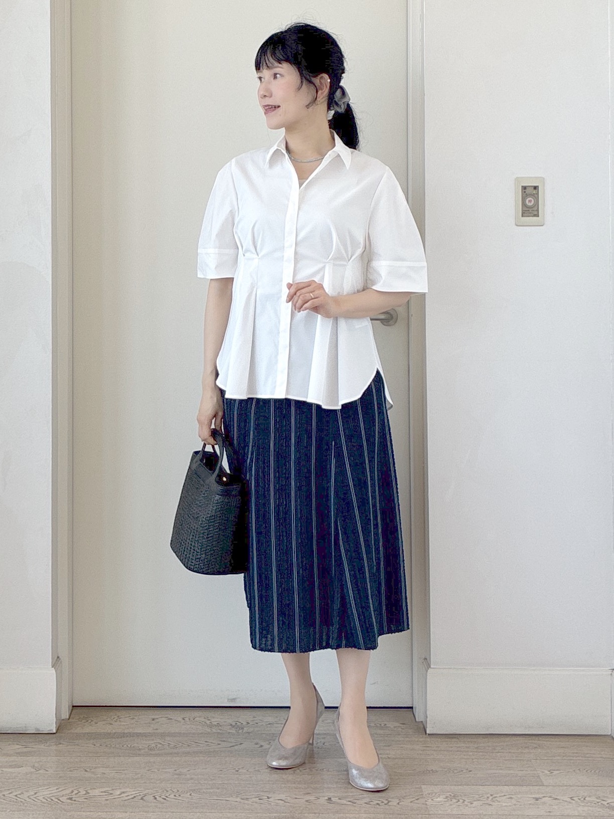  beni_gingerさんの「Reflect｜ボリュームスリーブシャツブラウス」を使ったコーディネート