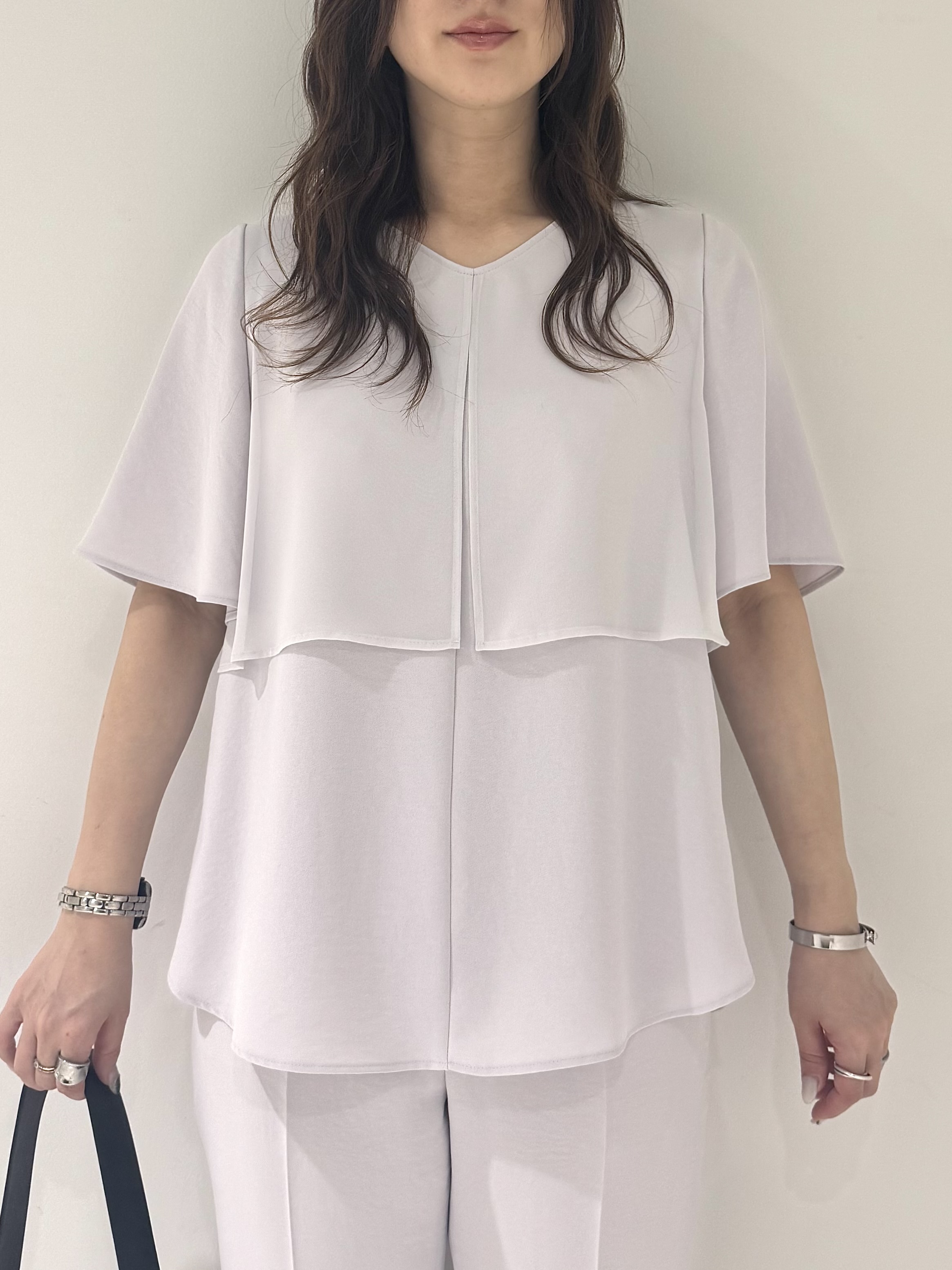 そんさんの「INDIVI｜【洗える／多機能／SETUP可】着る日傘ダブルジャケット」を使ったコーディネート