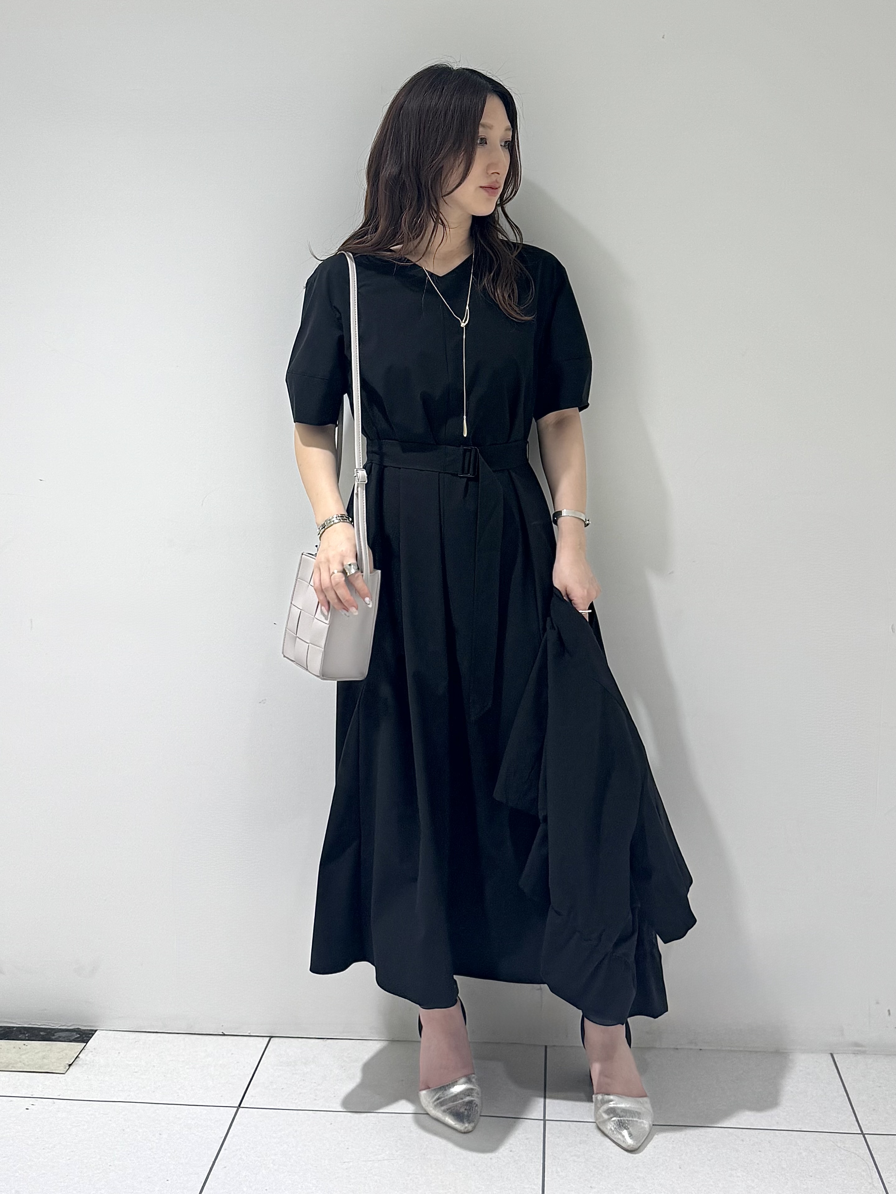 そんさんの「INDIVI｜【洗える／メッシュ素材／SETUP可能】半袖シアージャケット」を使ったコーディネート