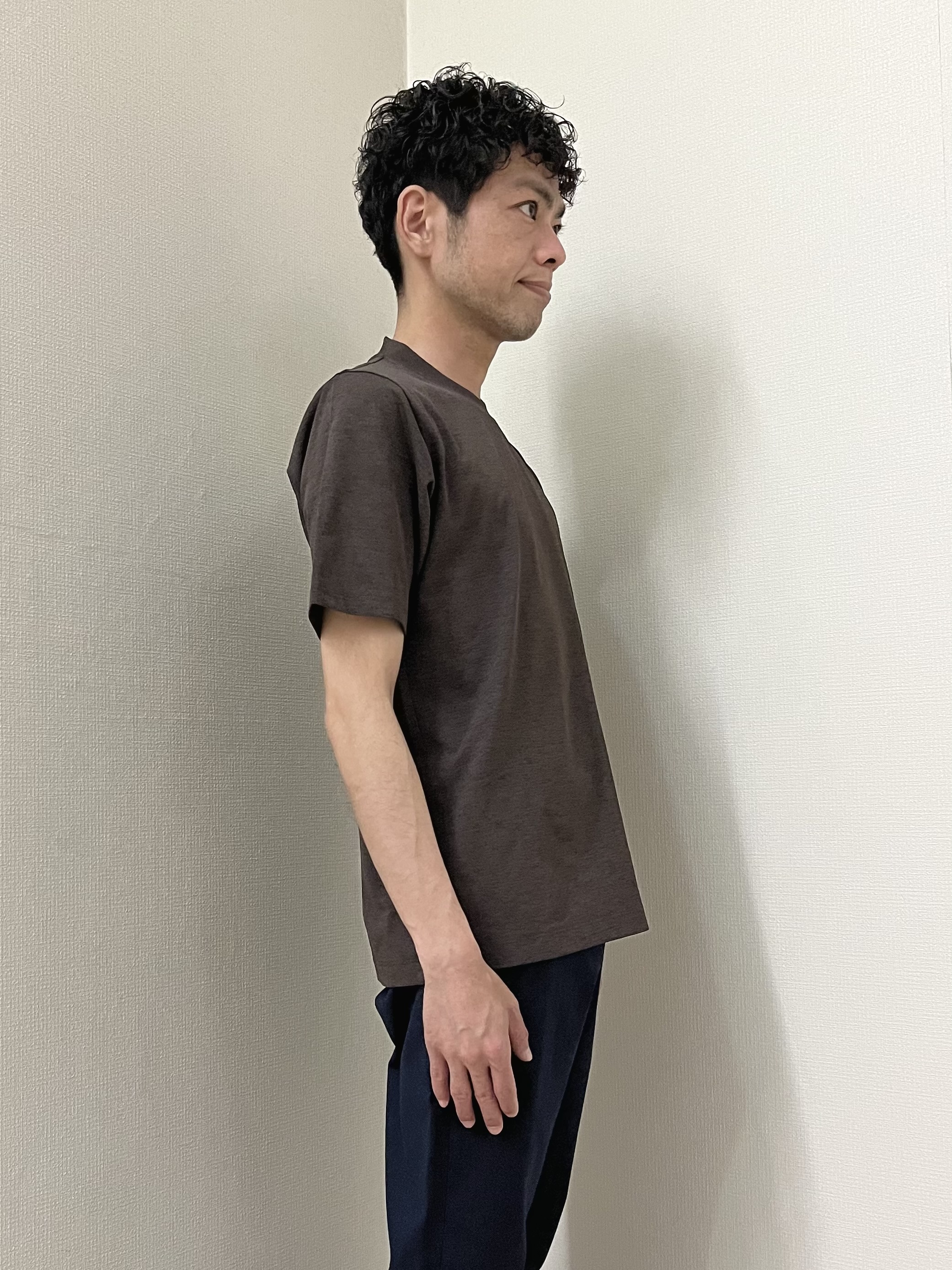 URAさんの「TAKEO KIKUCHI｜【接触冷感】ハイブリッド リネン 七分袖シャツ」を使ったコーディネート