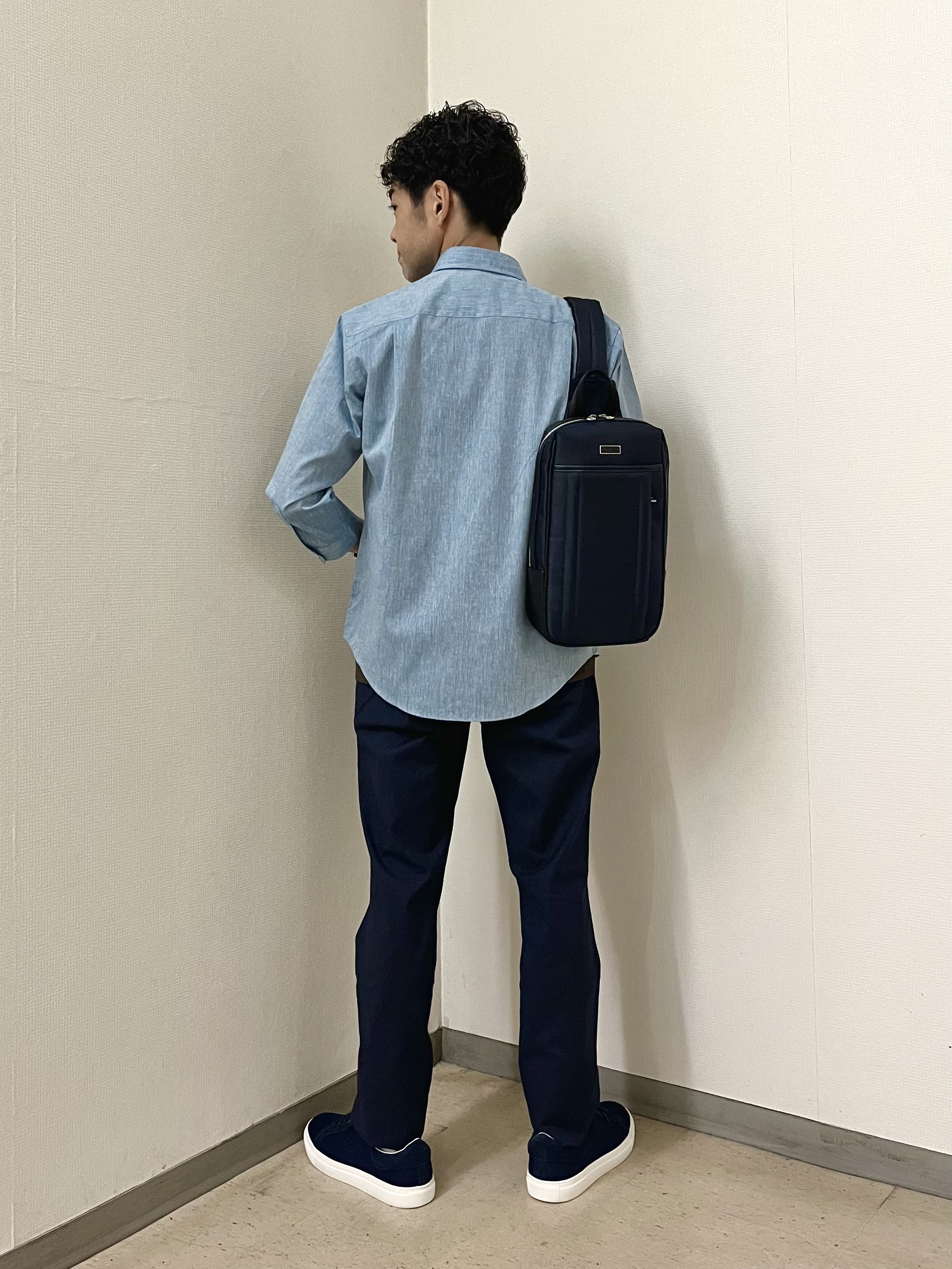 URAさんの「TAKEO KIKUCHI｜【接触冷感】ハイブリッド リネン 七分袖シャツ」を使ったコーディネート