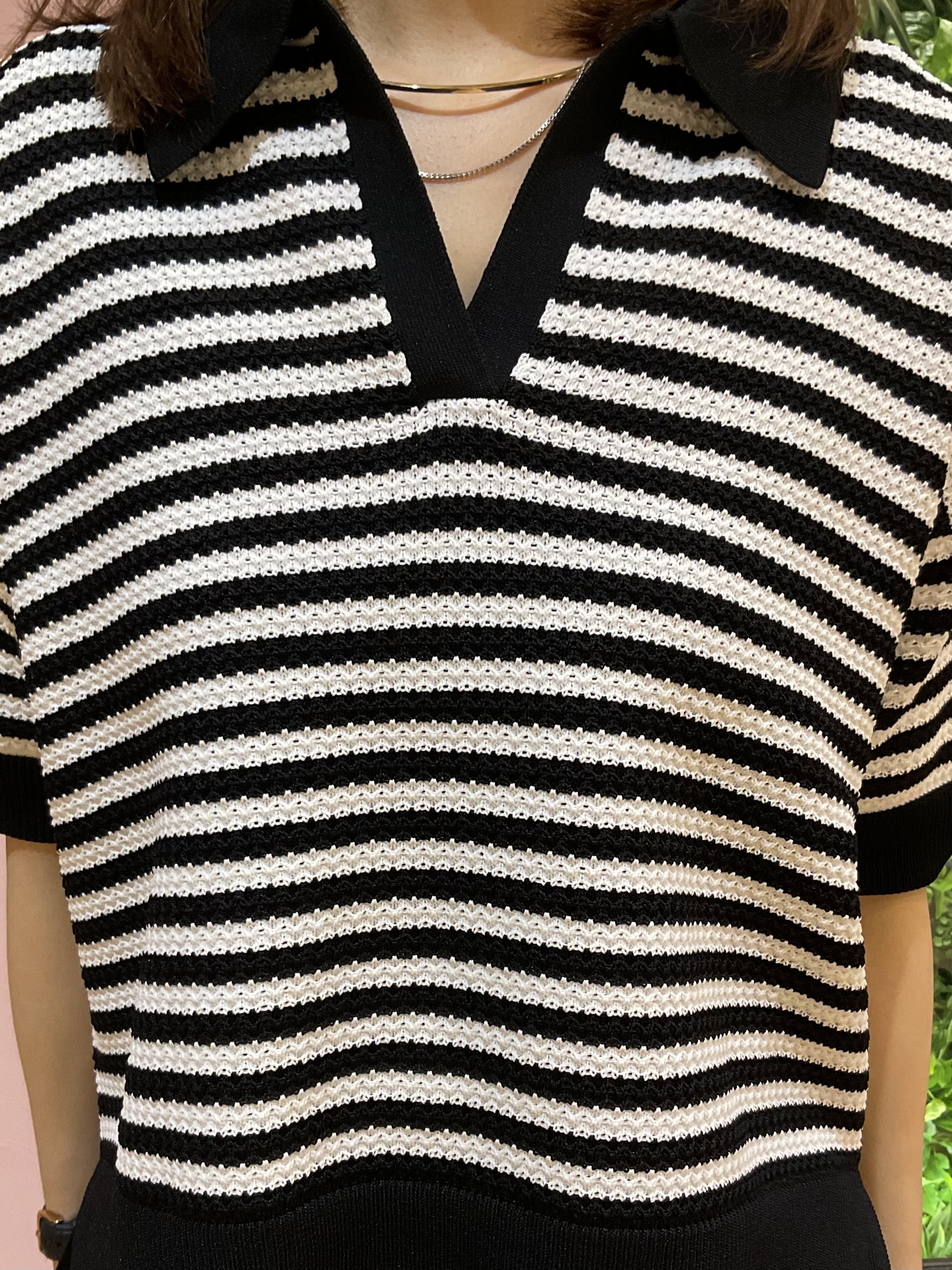 Hiwatashiさんの「DRESSTERIOR｜ウォッシャブルスキッパークロップドニット」を使ったコーディネート