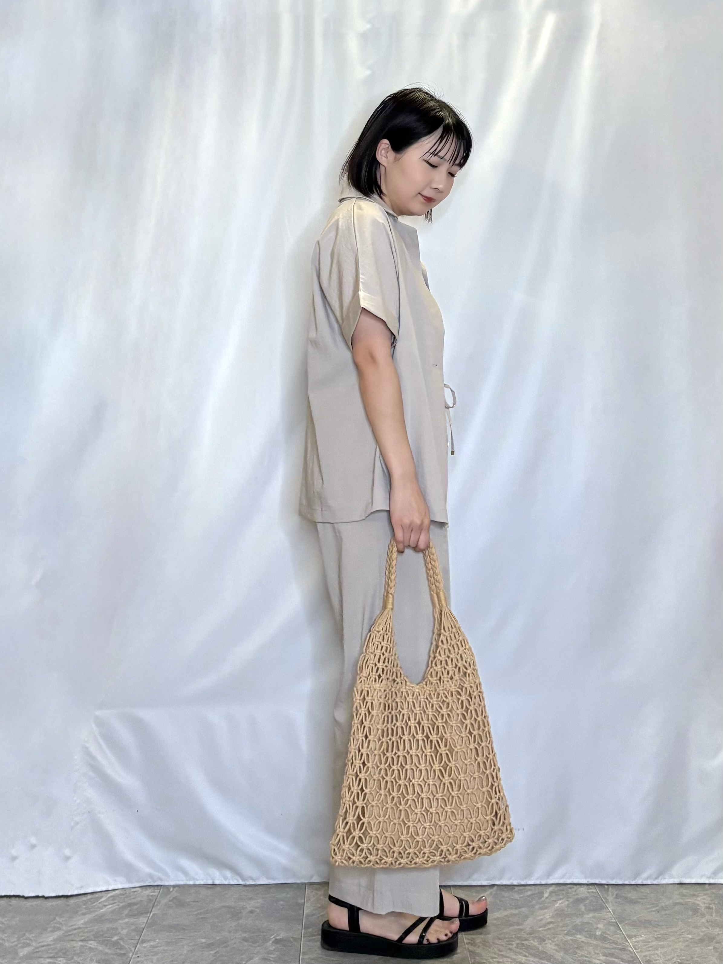 ネリさんの「SHOO･LA･RUE｜【高レビュー/洗濯機可/セットアップ可】軽凛(かろりん) ひんやり半袖ジャケット」を使ったコーディネート