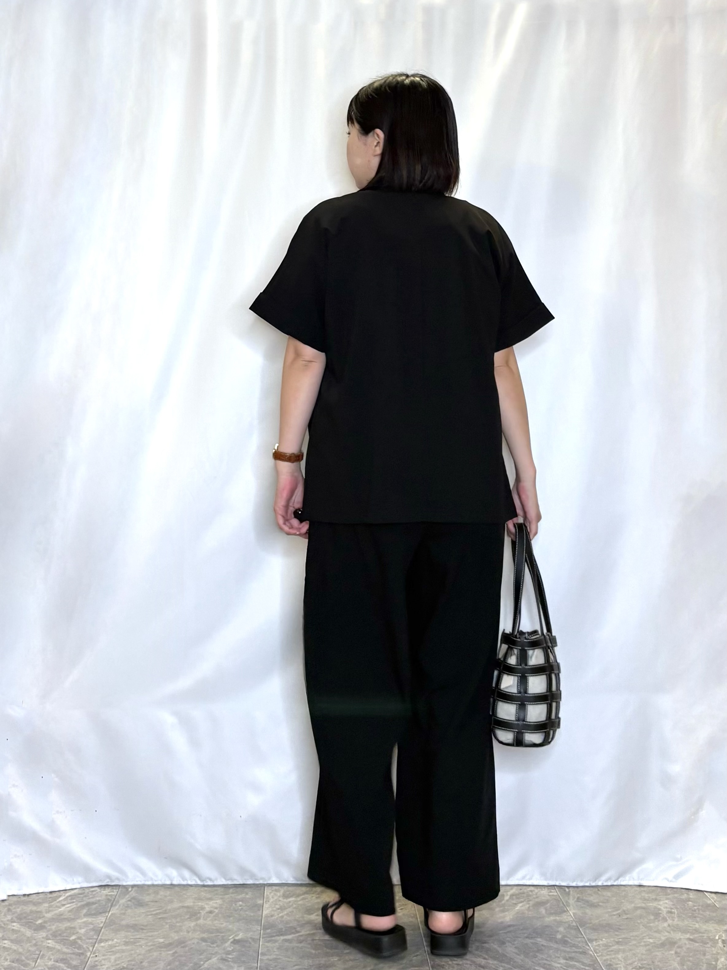 ネリさんの「SHOO･LA･RUE｜【高レビュー/洗濯機可/セットアップ可】軽凛(かろりん) ひんやり半袖ジャケット」を使ったコーディネート