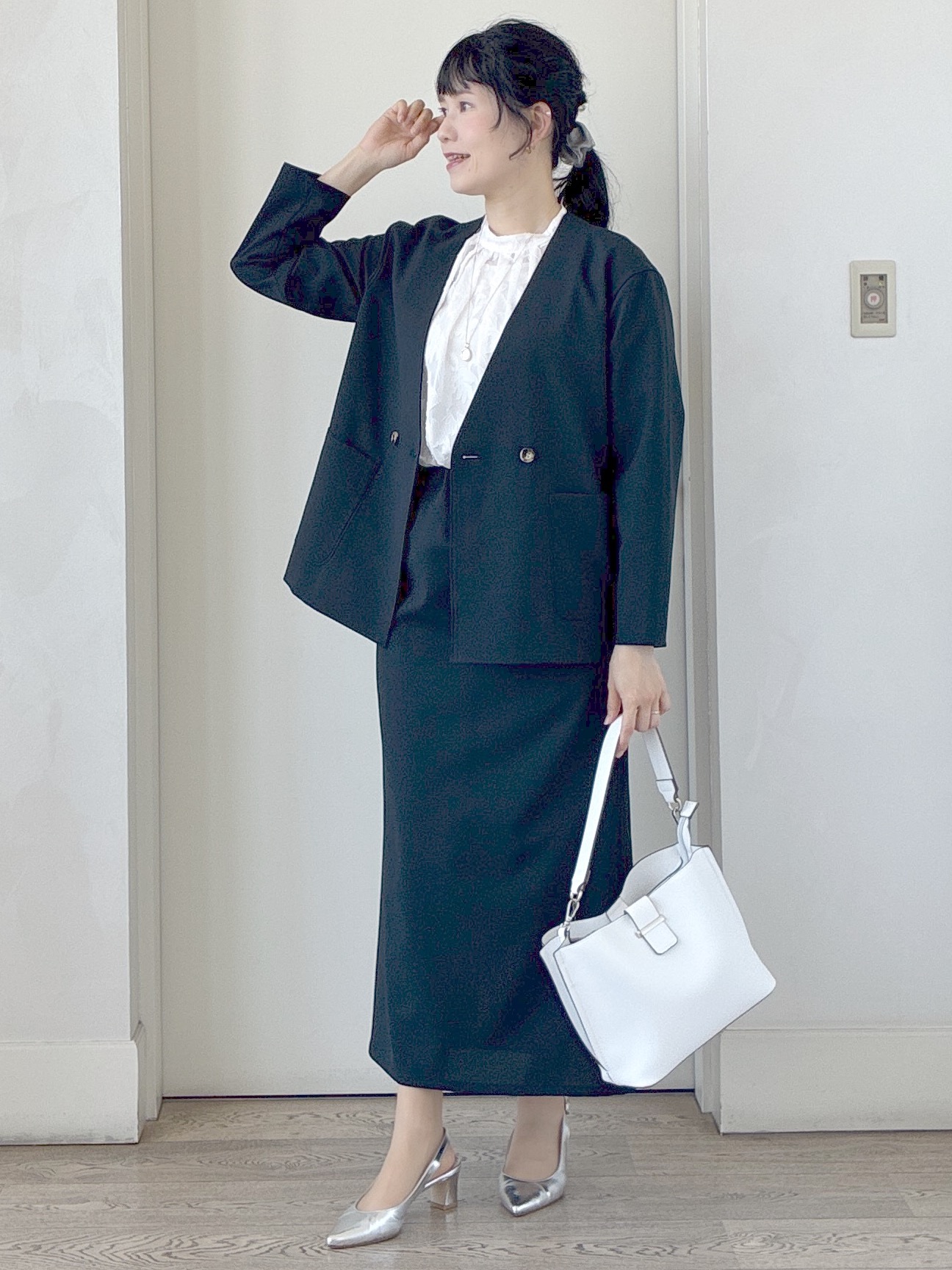  beni_gingerさんの「Reflect｜【単品使い◎】ジャケット＋ナロースカートセット」を使ったコーディネート